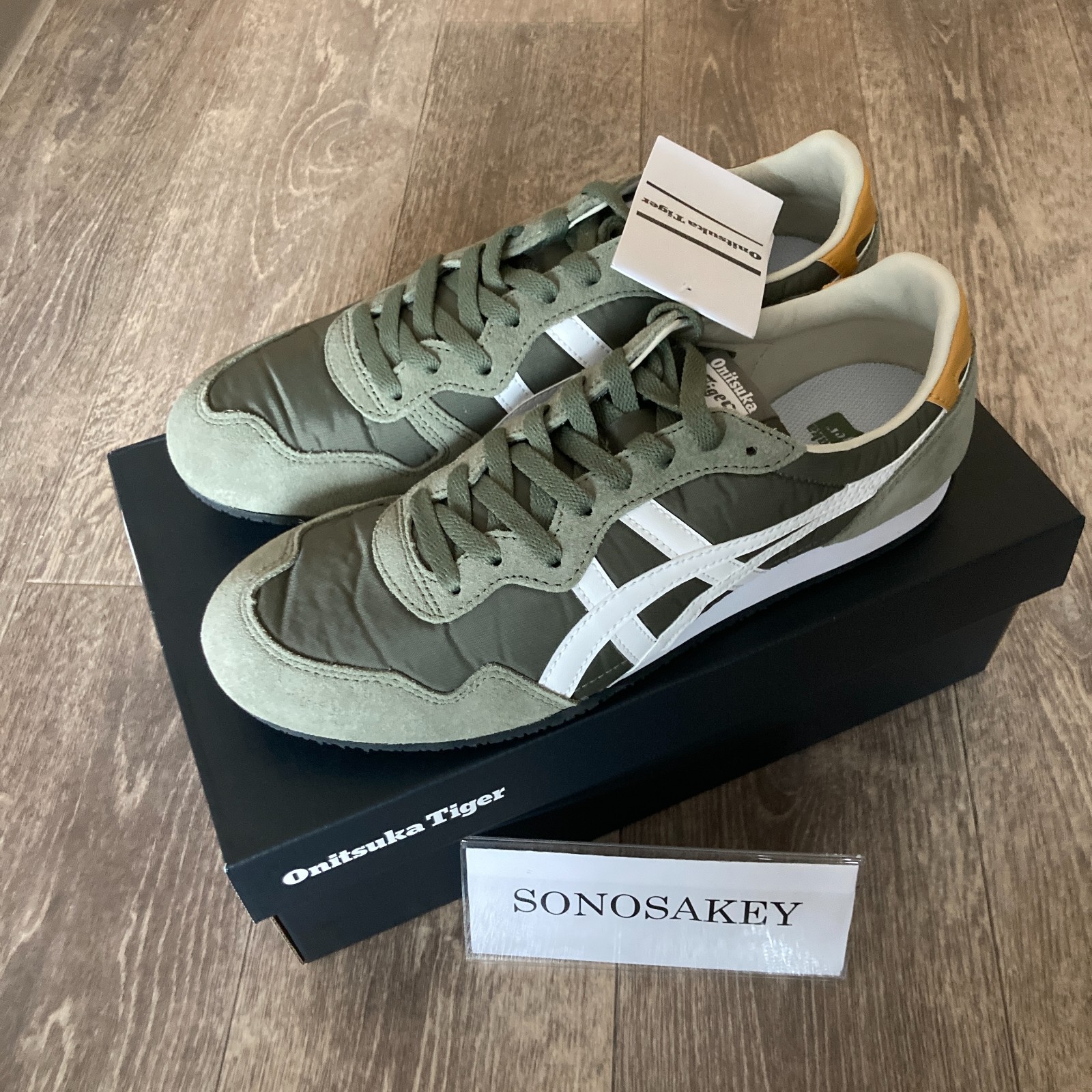 Onitsuka Tiger SERRANO 1183B400 304 BURNT OLIVE/WHITE New in Box from Japan