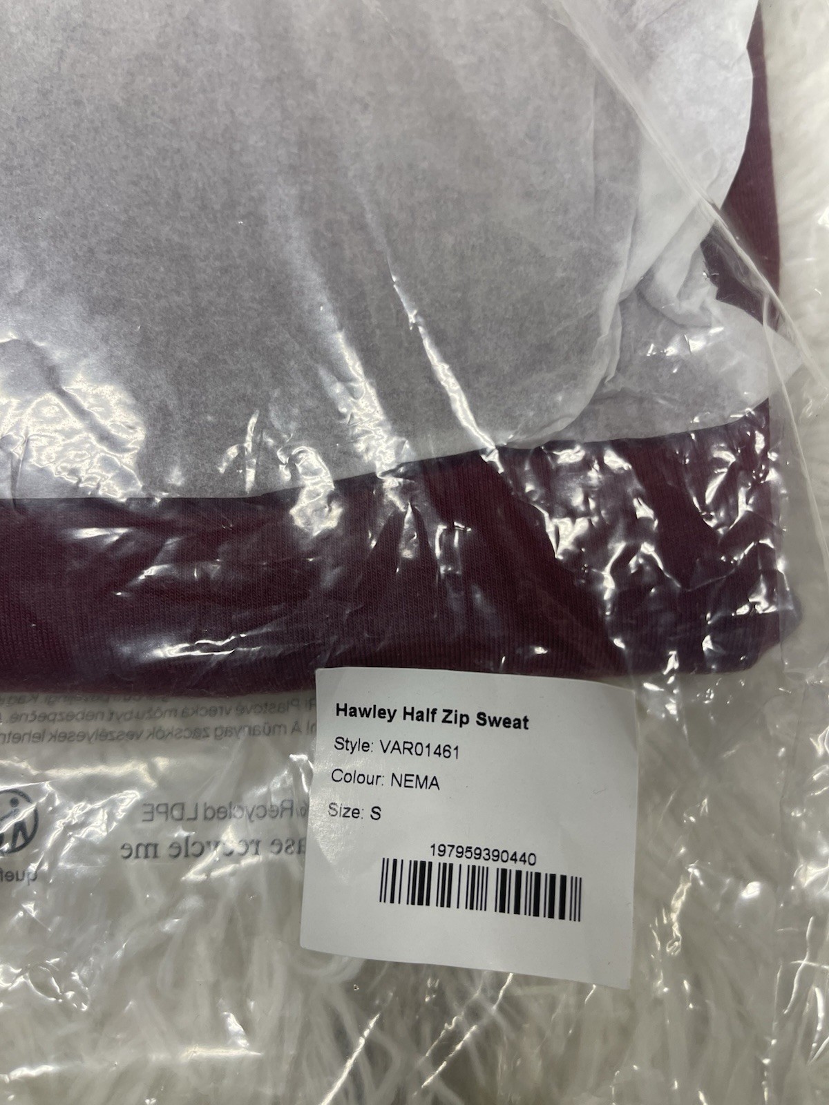 🧡*NWT*Varley Hawley Half-Zip Sweater Pullover Women’s Size S Color – New Maroon