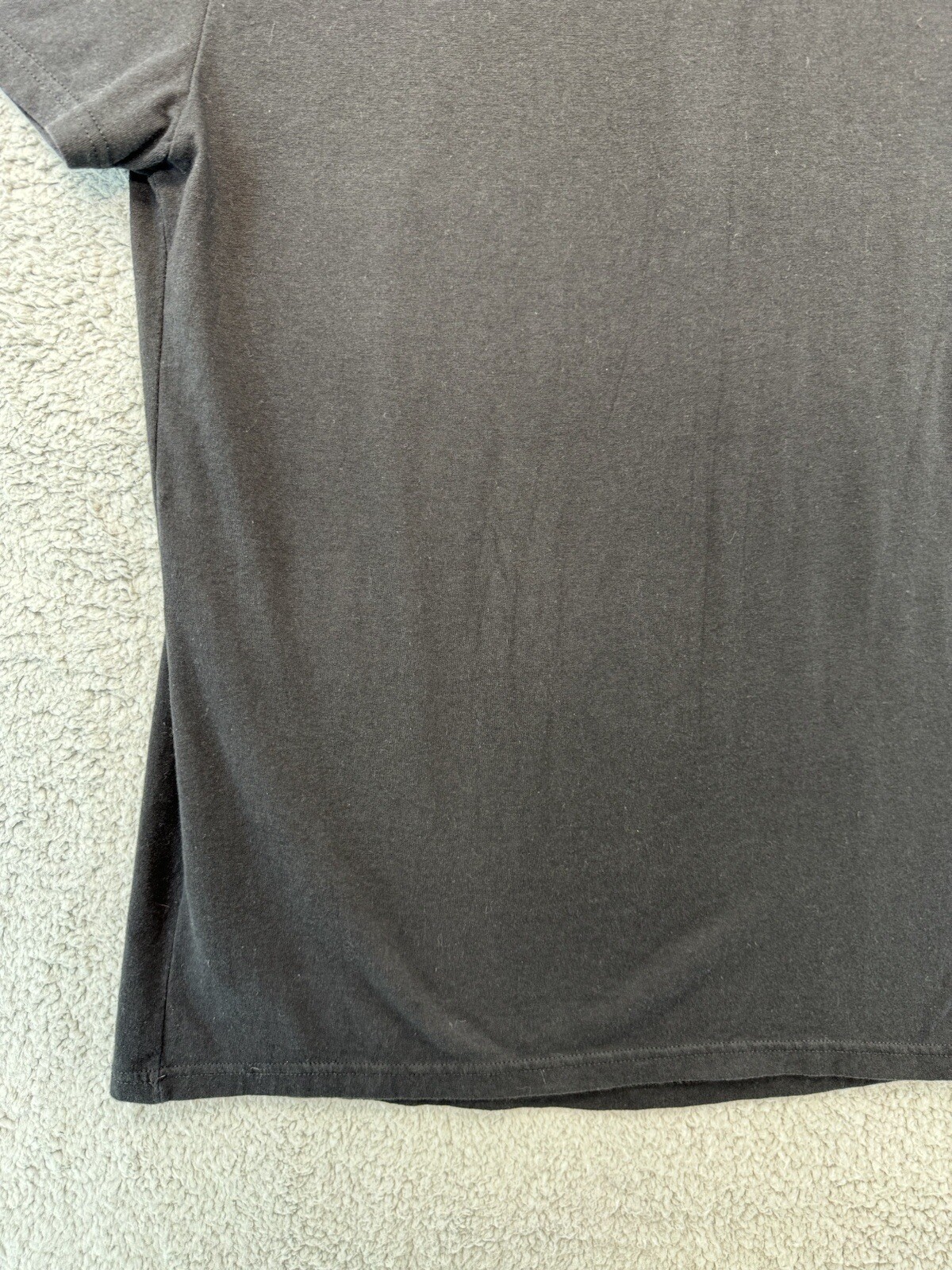 Men’s Stranger Things V Neck T Shirt Large Black With Collage Retro Boarder