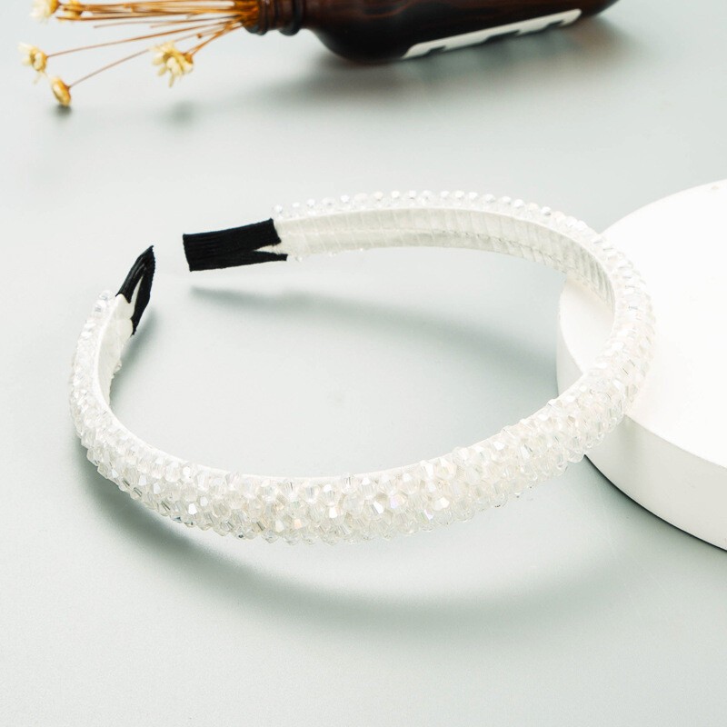 Women’s Bling Crystal Beads Hairband Headband Hair Band Head Piece Accessories&