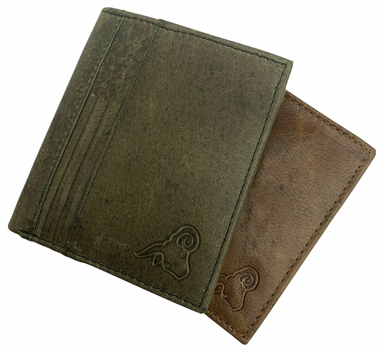Men’s RFID Blocking Genuine Leather Unique L Shape Bifold Wallet USA Series Wall