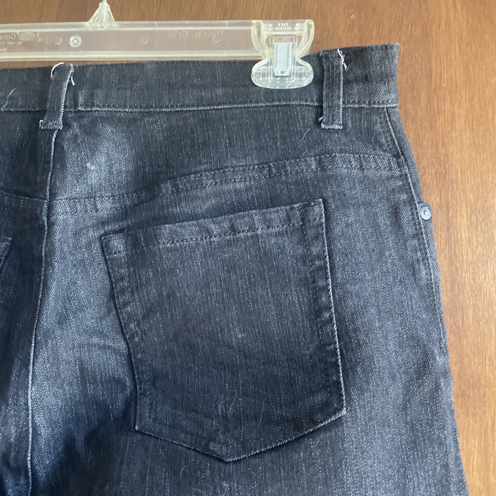 Gloria Vanderbilt AMANDA Black Jeans-Zipper/Button Closure-Size 14 MISSY AVERAGE