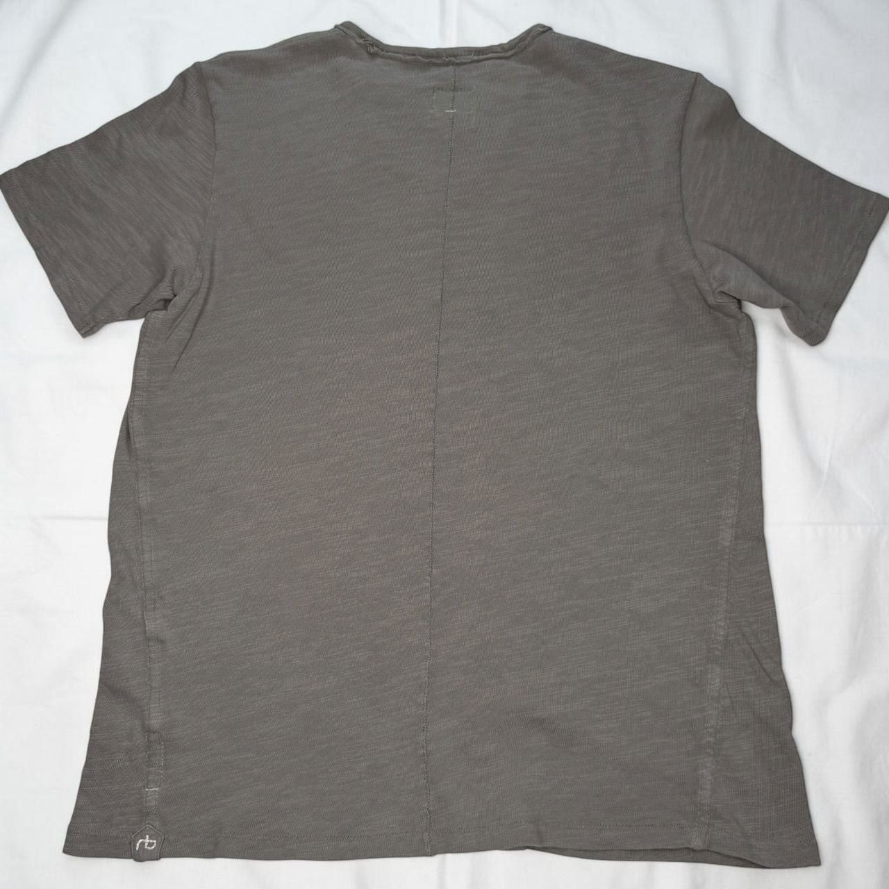 Rag & Bone Standard Issue Washed Gray Slub Tee M