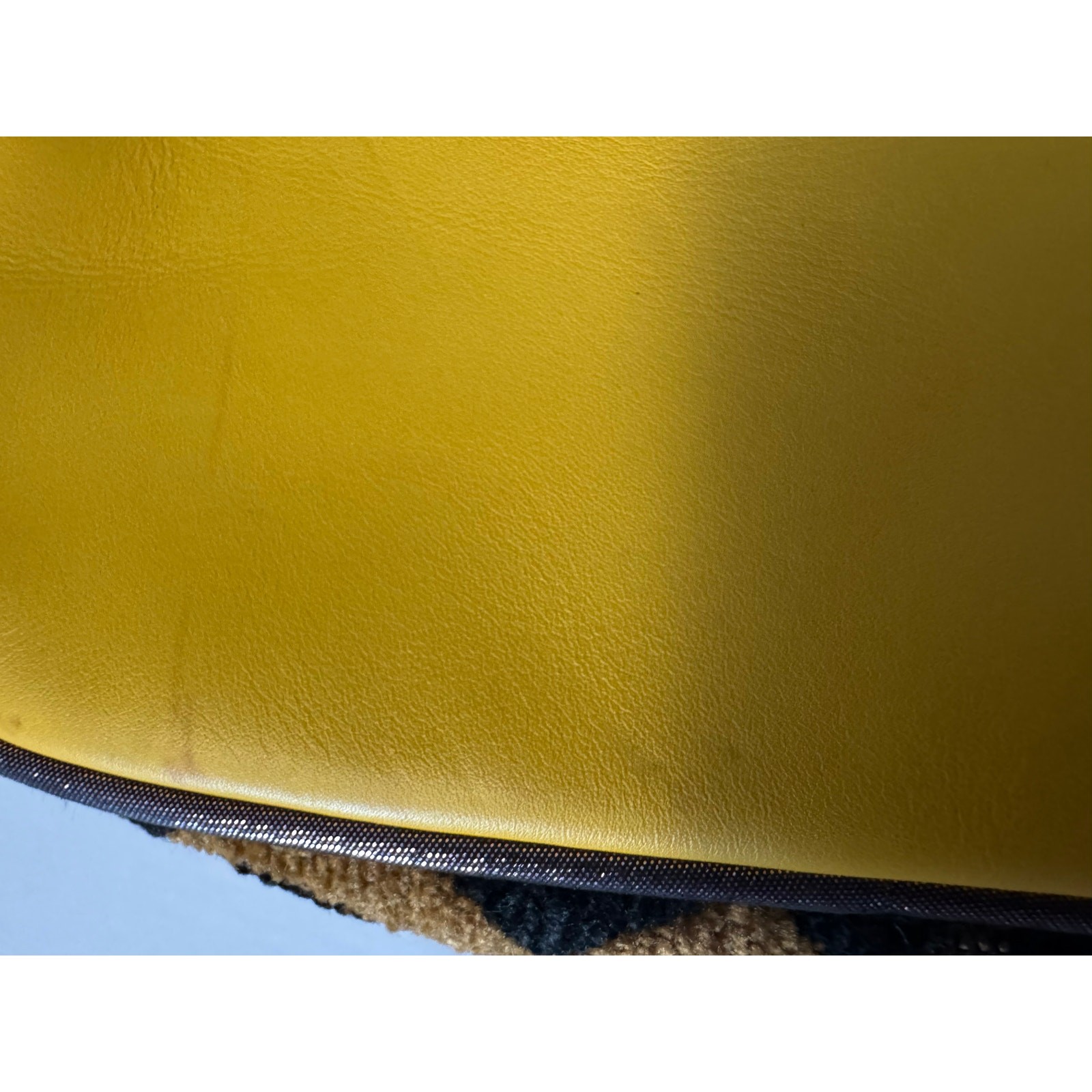 Vintage Louis Vuitton Limited Edition Savane Flight Mini Bag Yellow Leopard