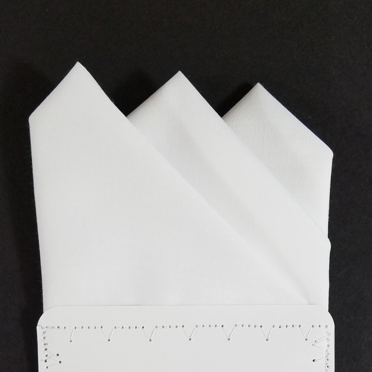 NEW – Men’s Cotton Pre-folded Pocket Square Handkerchief Insert – Reversible