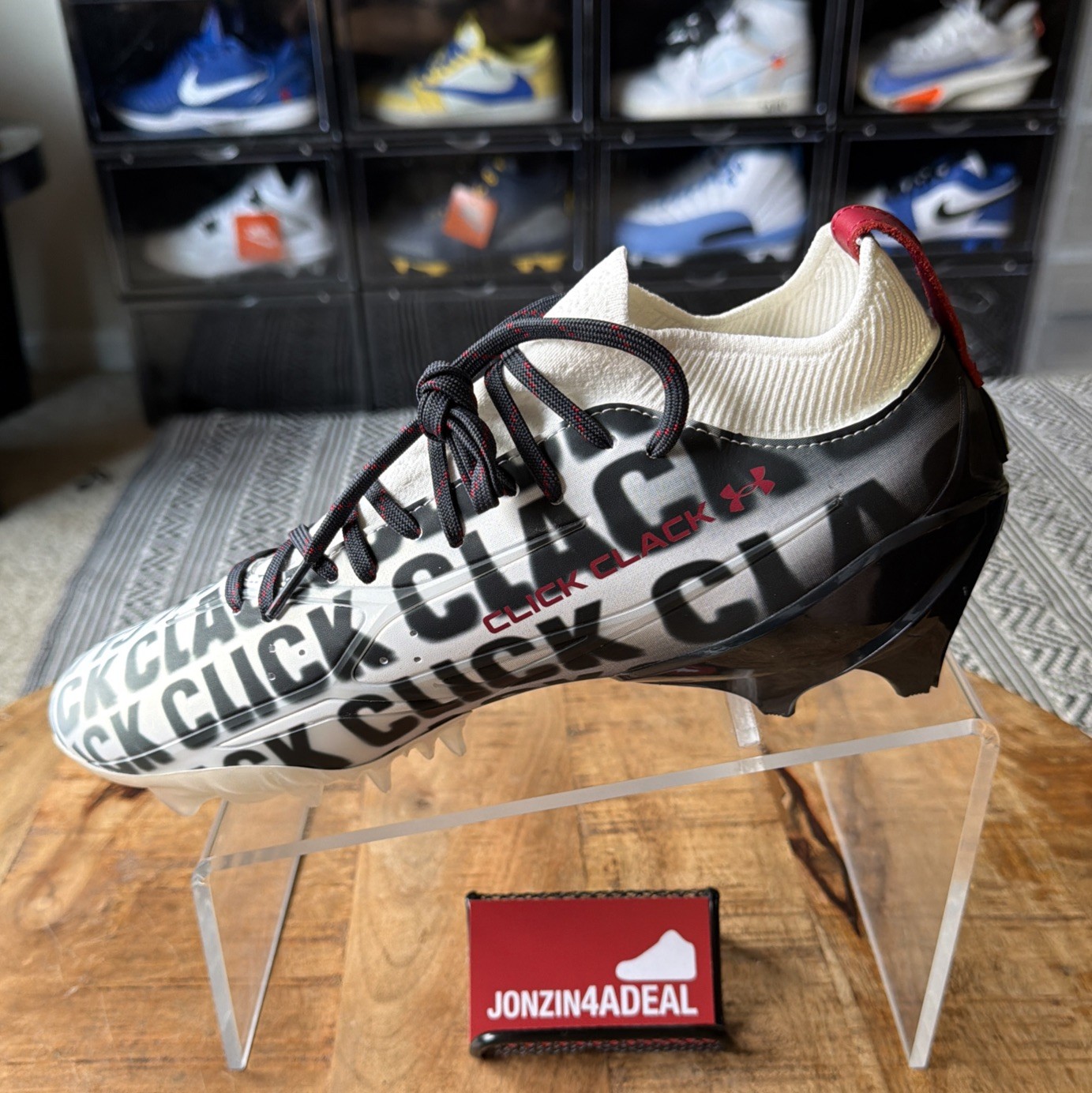 Size 11 Under Armour UA Spotlight Pro “Click Clack” Football Cleats 6006218-016