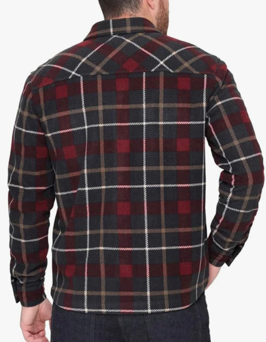 The B.C. Clothing Co. Heritage Men’s Textured Flannel Shirt-Size Medium-NWT