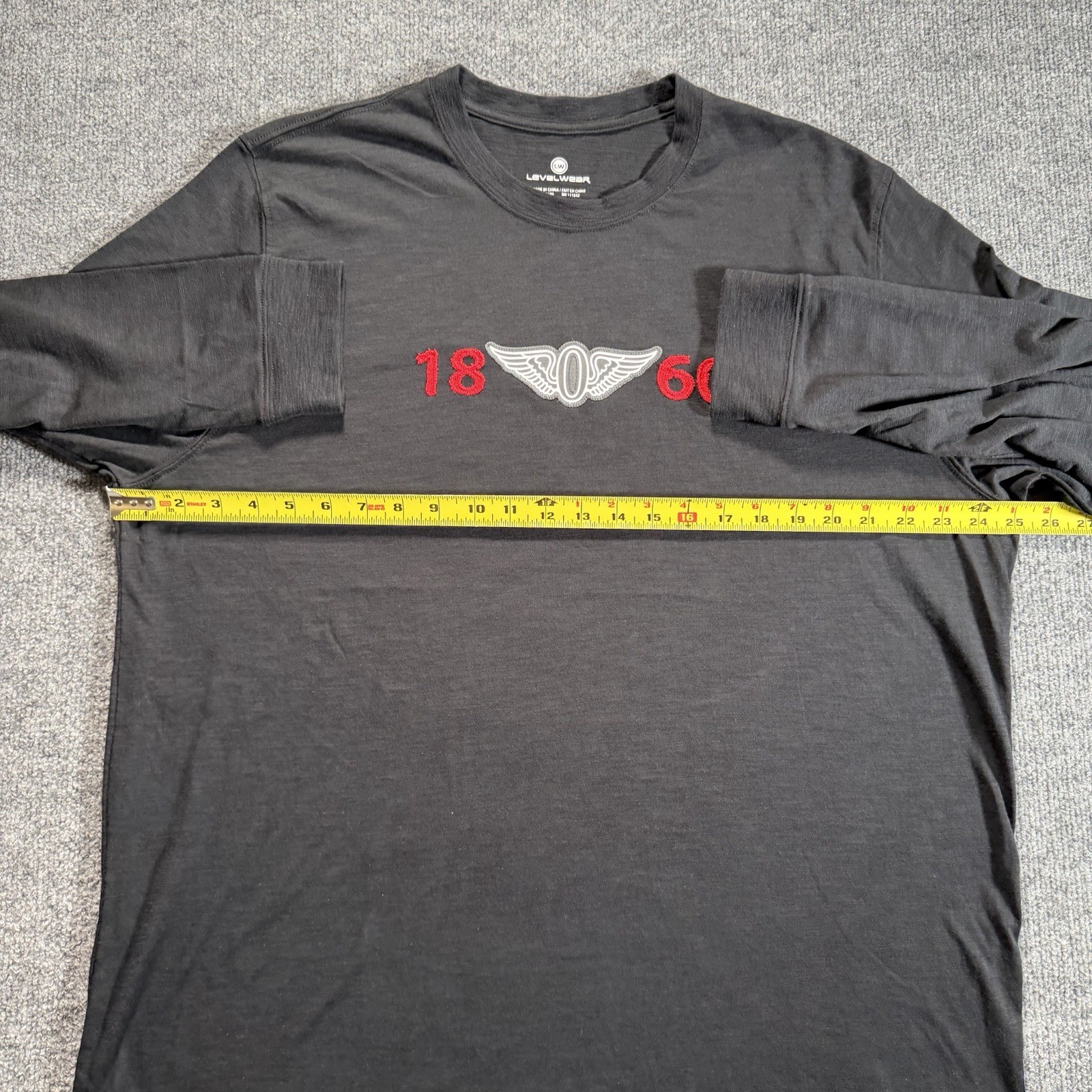Level Wear 1860 Open Championship Golf Men’s XL Long Sleeve Black