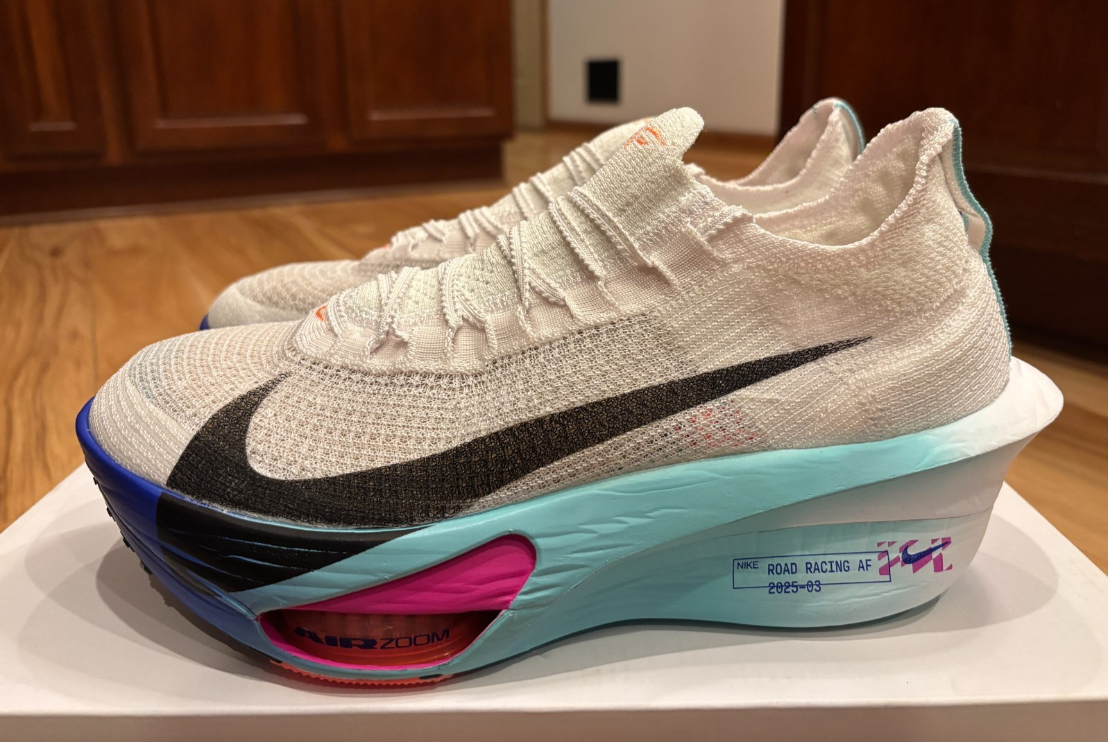 Nike Air Zoom Alphafly Next% 3 White Black Hyper Turquoise FD8311 104 Size 10
