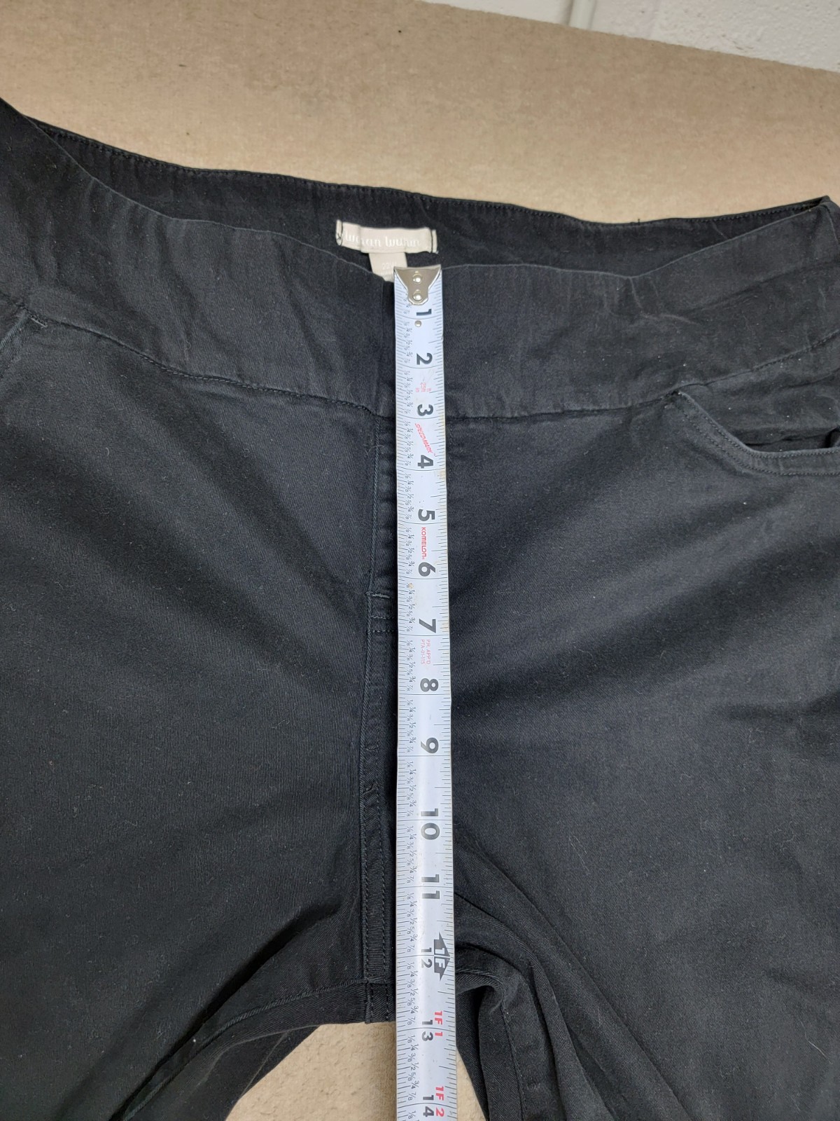 WOMAN WITHIN Pants Size 22W Black Pull On Stretch Comfort Pockets
