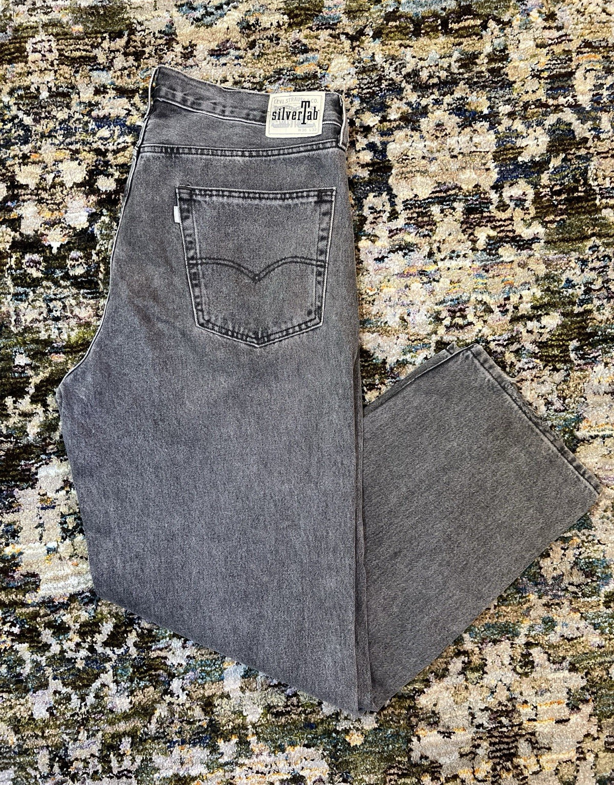 Levi’s SilverTab Men’s Gray Denim Jeans Loose Baggy Mid Rise 5-Pocket