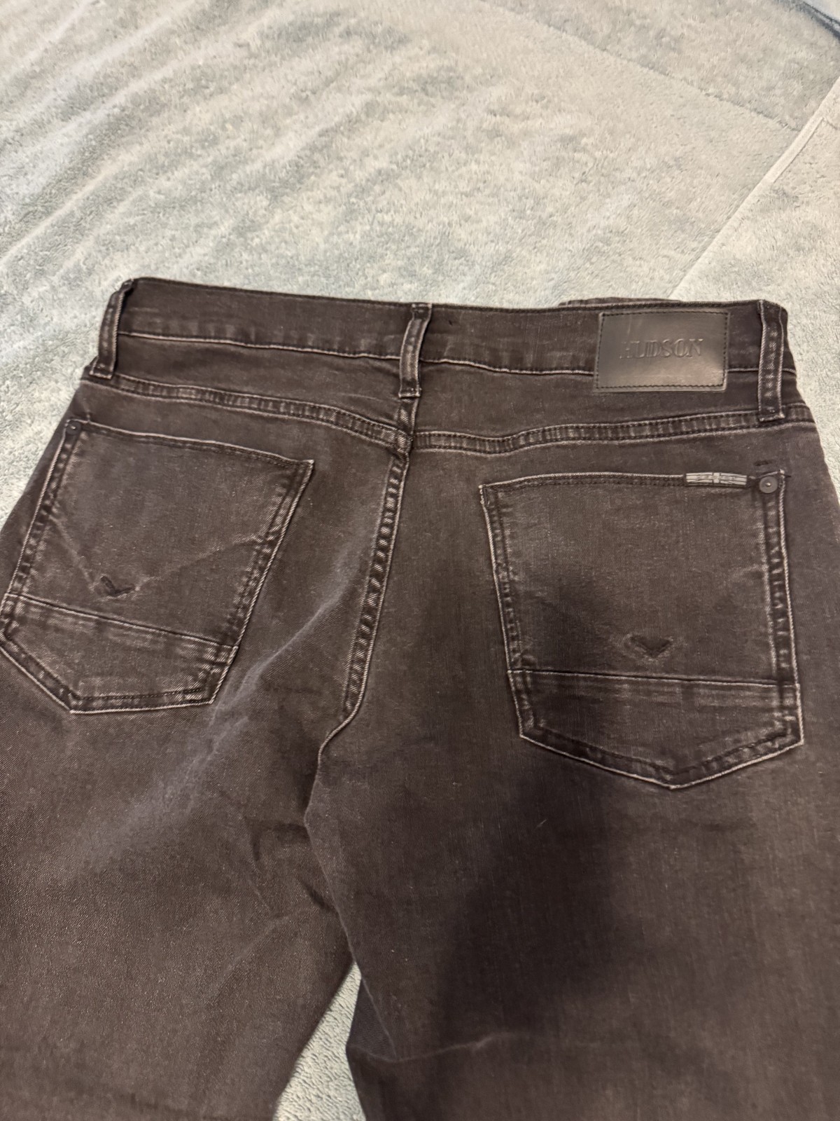 Hudson Jeans Men’s Blake Slim Straight Size 31×32 Color Black