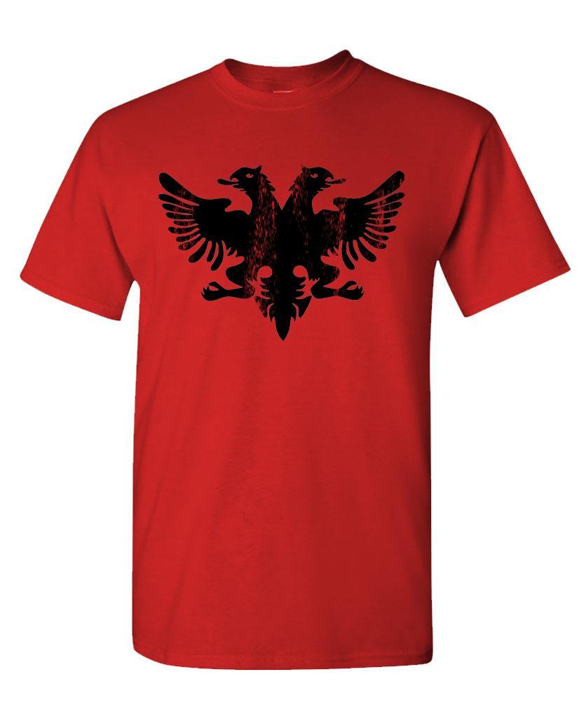 ALBANIAN EAGLE – funny retro albania flag – Cotton Unisex T-Shirt