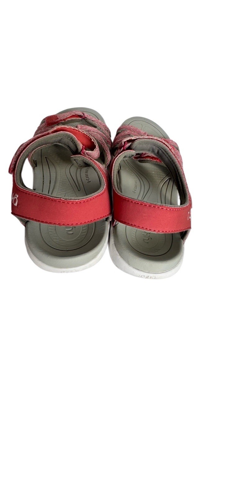 Ryka Pink/Gray Strappy Hook & Loop Adjustable Sandals Size 8.5 Womens