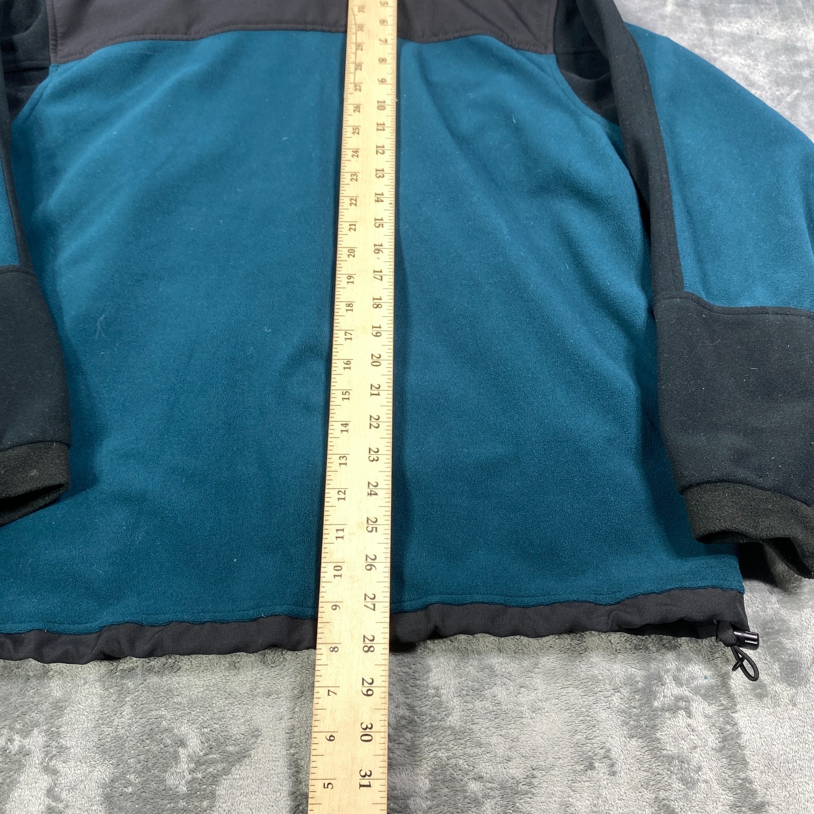 Mountain Hardwear Fleece Jacket Blue Mens Large Gore Windstopper Full Zip Pocket
