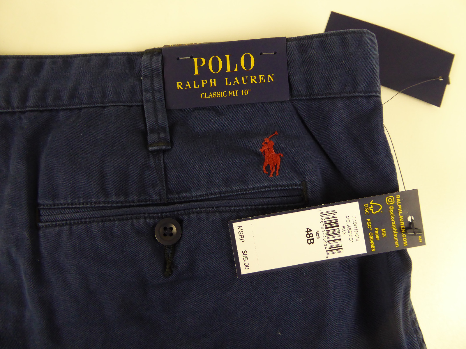 Polo Ralph Lauren 100% Cotton Twill Surplus Bleecker Shorts w Pony NWT $75 – $85