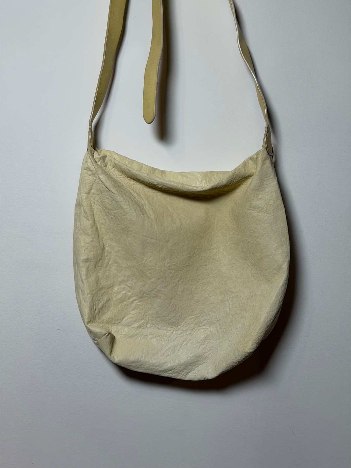 Ann Demeulemeester Runa Medium Soft Shoulder Beige Bag