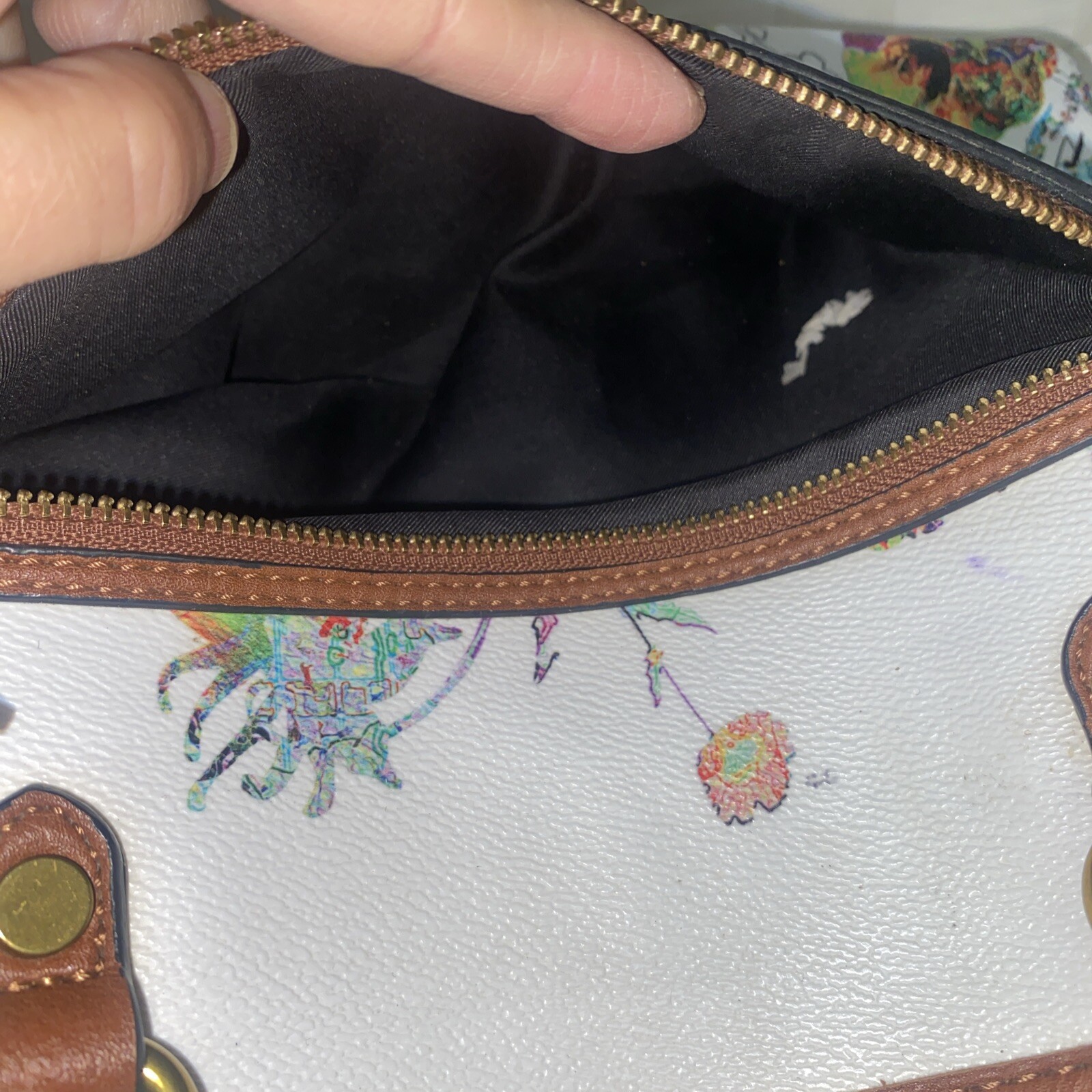 Elliott Lucca Floral Aria Bouquet Large Tote Vegan Leather
