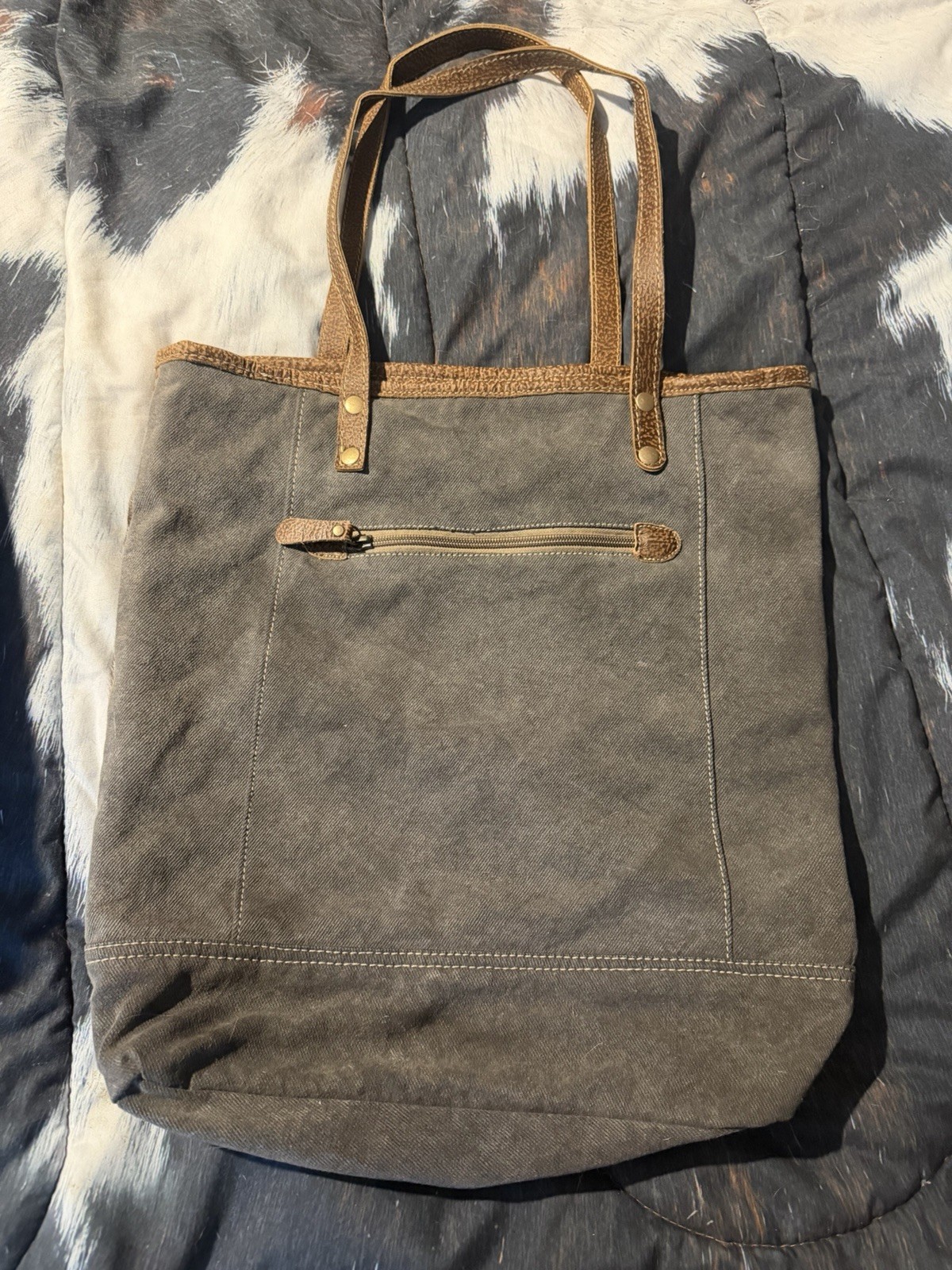 myra bag cowhide tote