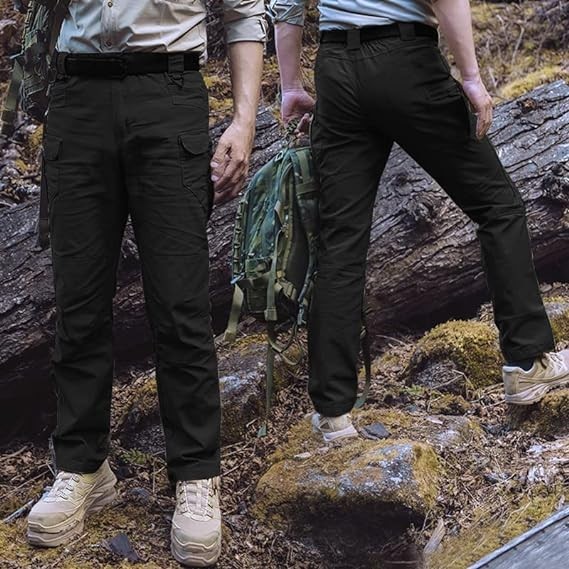 Tactical Cargo Pants Mens Work Pants Combat Outdoor Waterproof Hiking Trousers