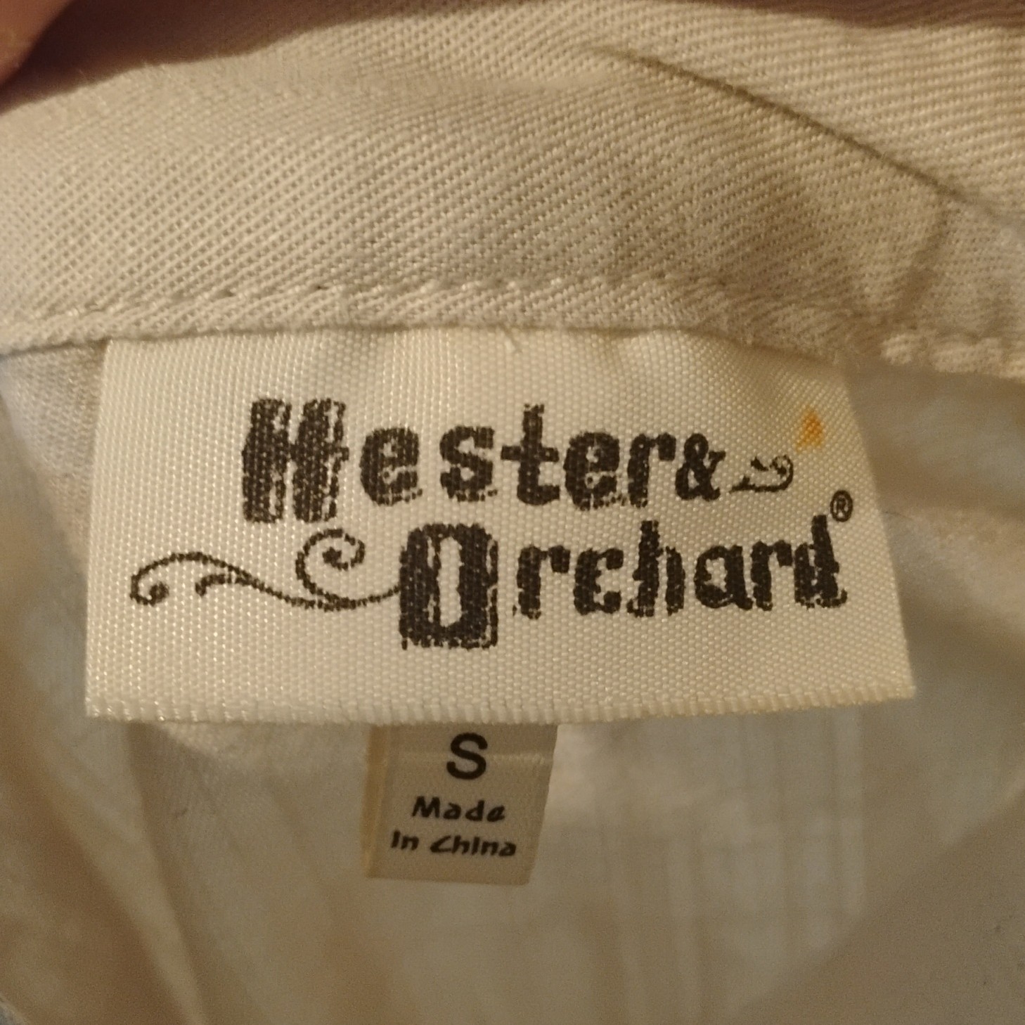 Anthropology Hester And Orchard Beige Tencel Woven Button-Up Fringed 3/4 S