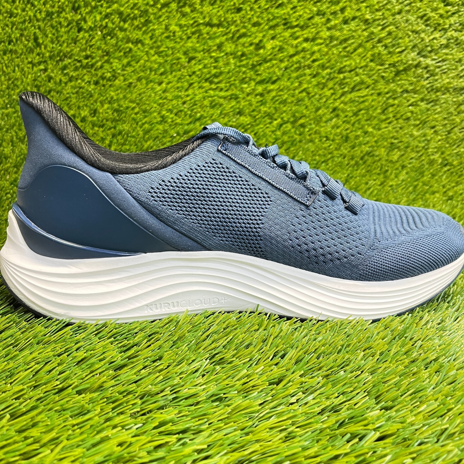 Kuru Atom 2 Mens Size 10 Blue White Athletic Running Walking Shoes Sneakers