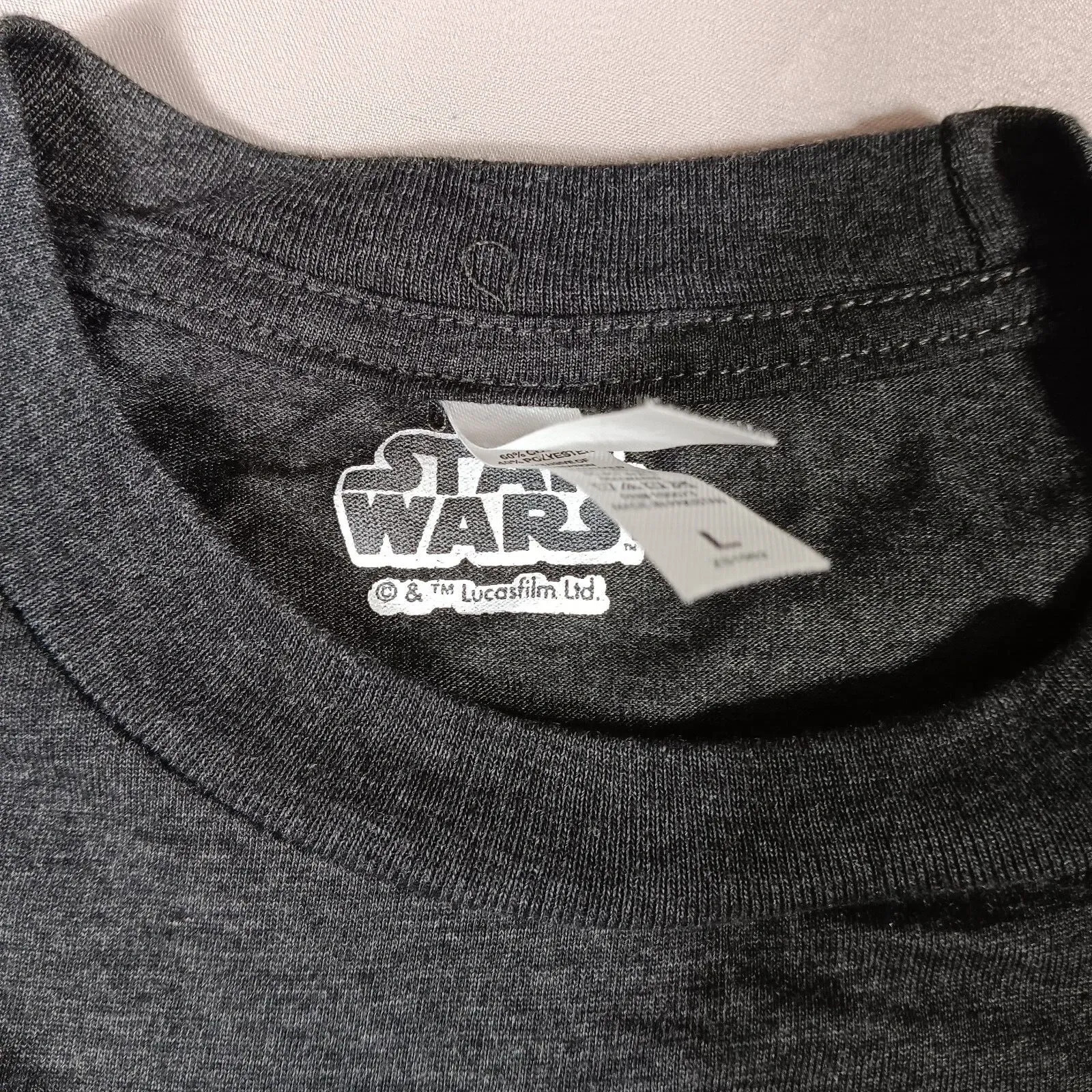 Star Wars Shirt Mens Large Gray Yoda Free Words Of Wisdom Graphic Tee Movie
