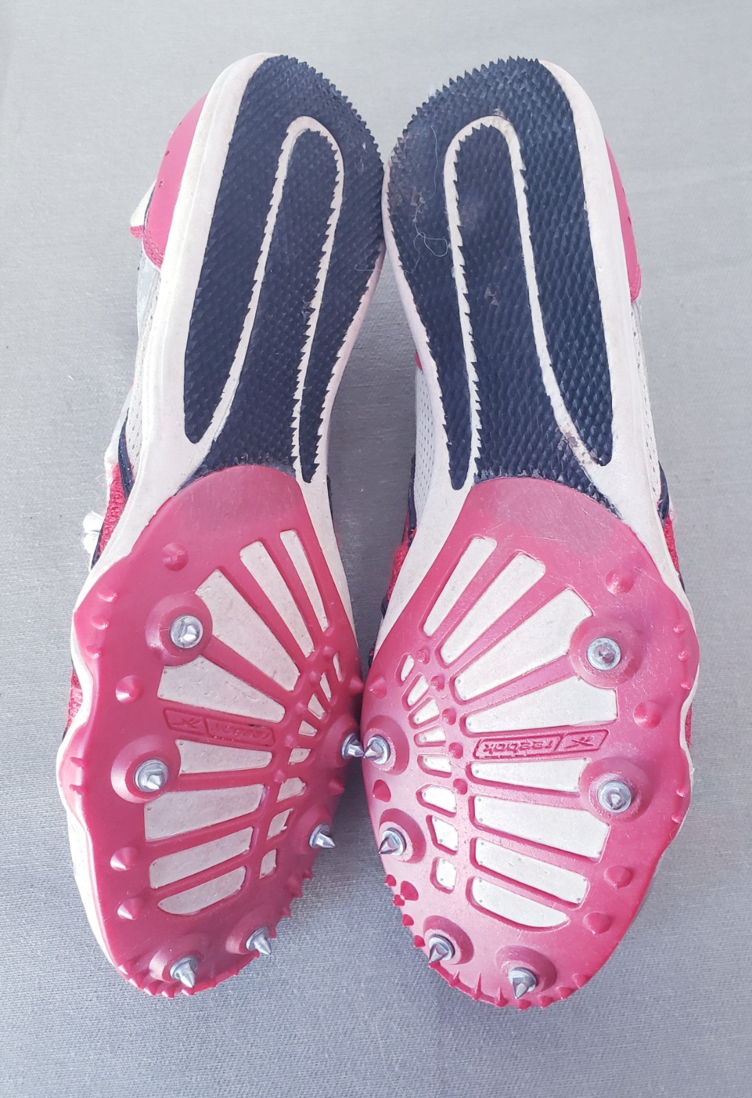 VTG REEBOK Track Field Athletic Shoes Sprinting Spikes Sz.7 RA 706 FLU 30-173872