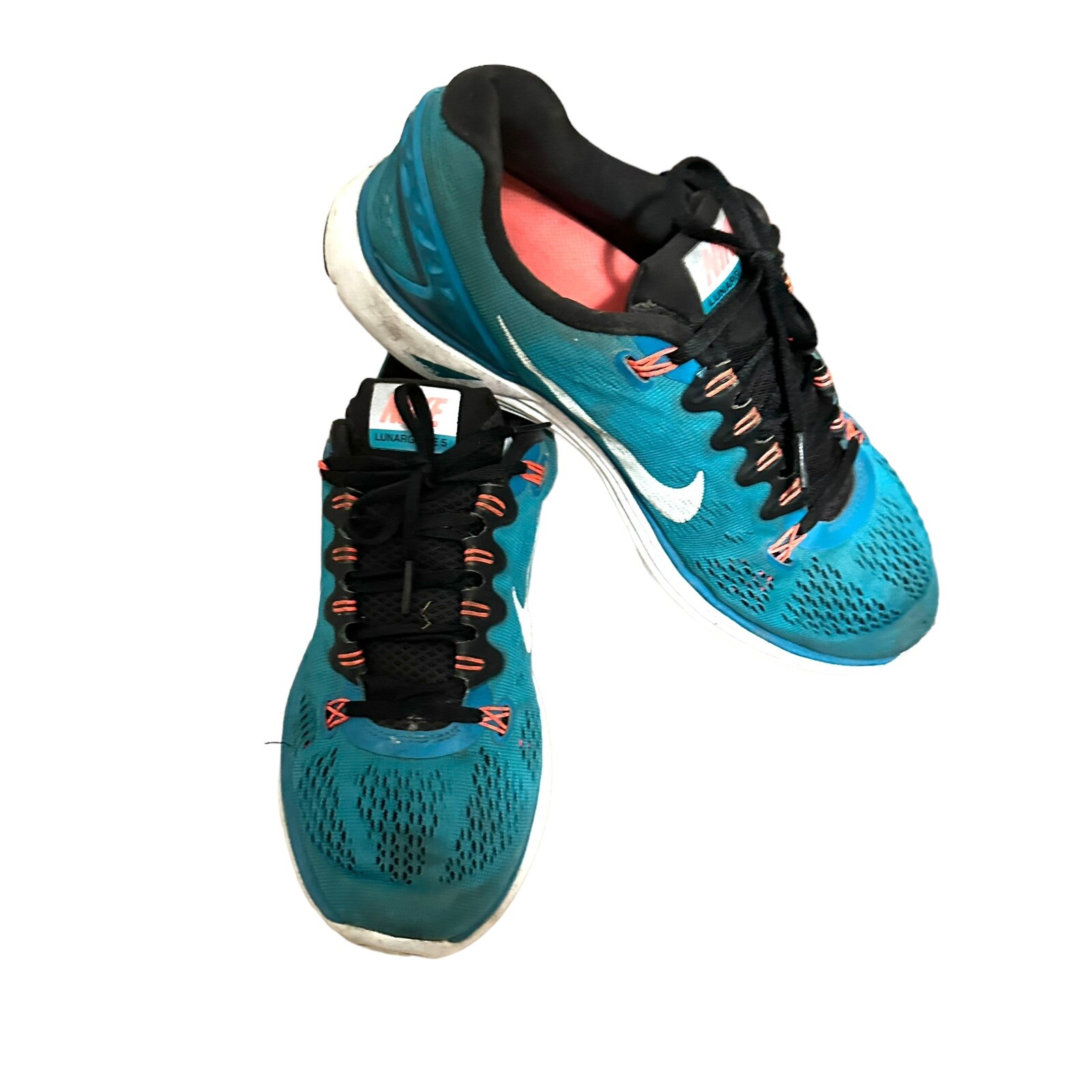 Nike Lunar Glide+5 Tropical Teal /Black /Atomic 599395-310 US 10 Sneakers Shoes
