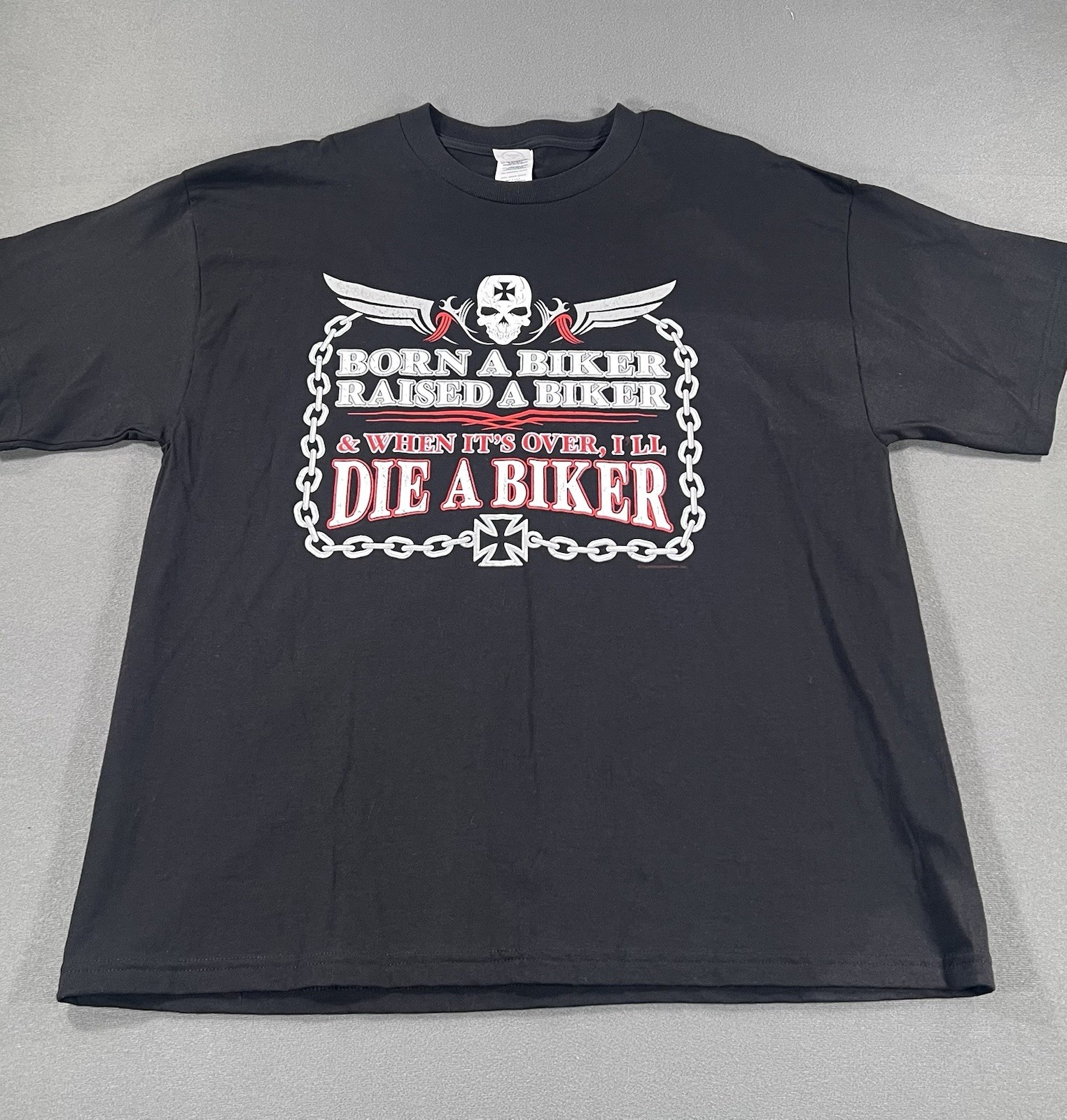 VTG American Thunder 90s Biker Black Sz XL Graphic Tennessee River T-shirts X3