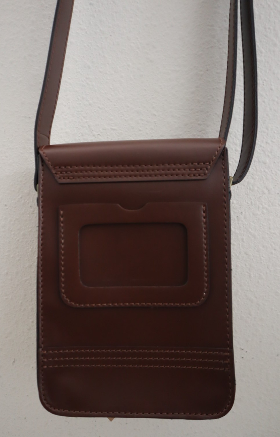 Dr Martens Brown Vegan Leather Reporter Norfolk Flat Shoulder/Crossbody Bag