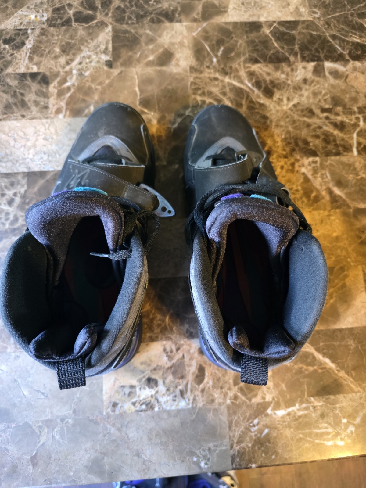 Size 12- Jordan 8 Retro Aqua 2015 Pre-owned