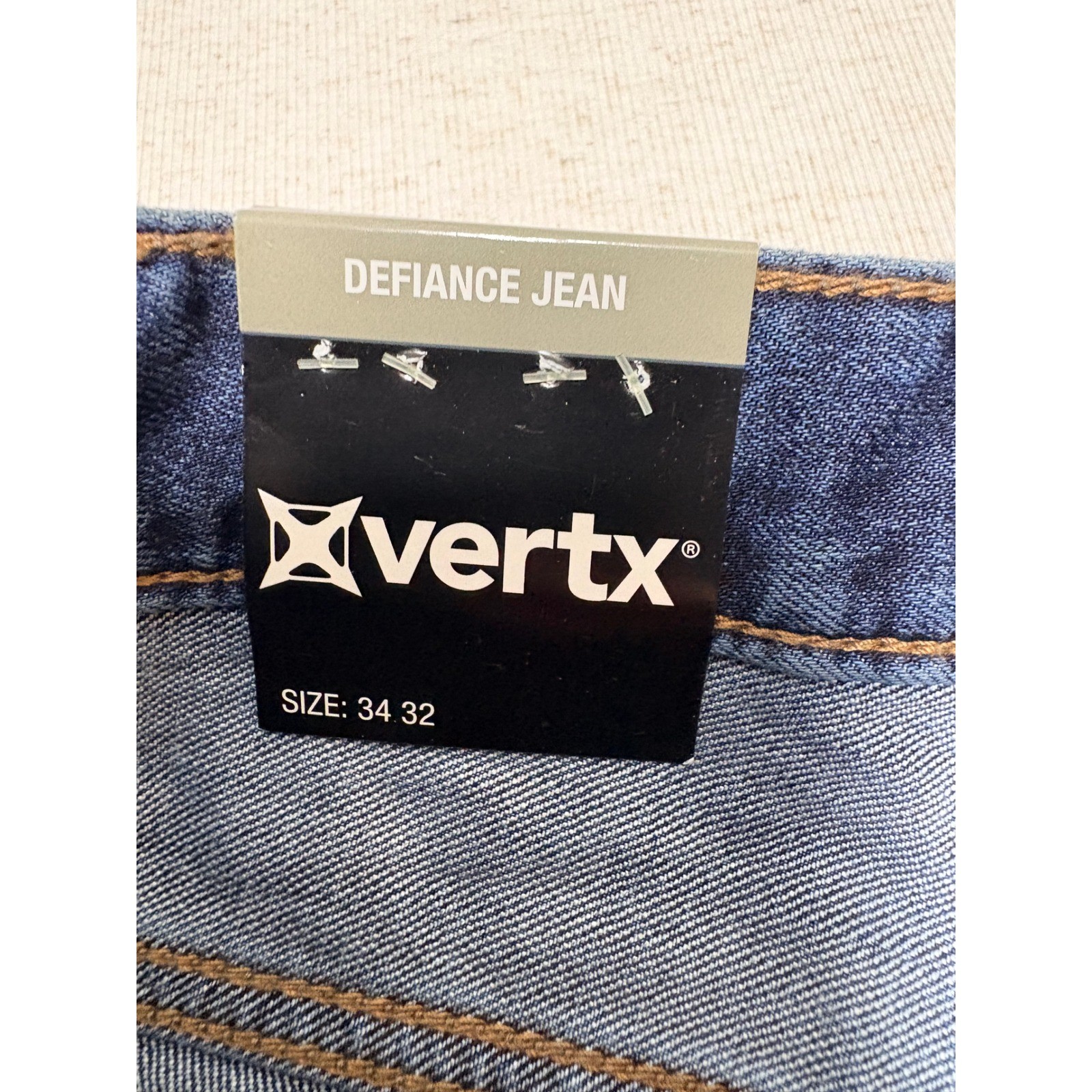 Vertx Defiance Tactical Jeans Mens 34×32 Dark Stonewash Coolmax VTX1230 NEW