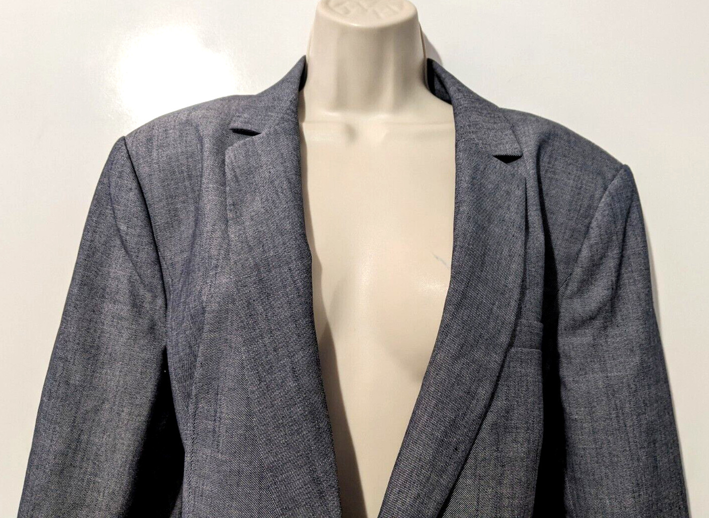 NWT Halogen Women’s One Button Blazer Jacket Sz 16 Polyester Blend Smooth Lined