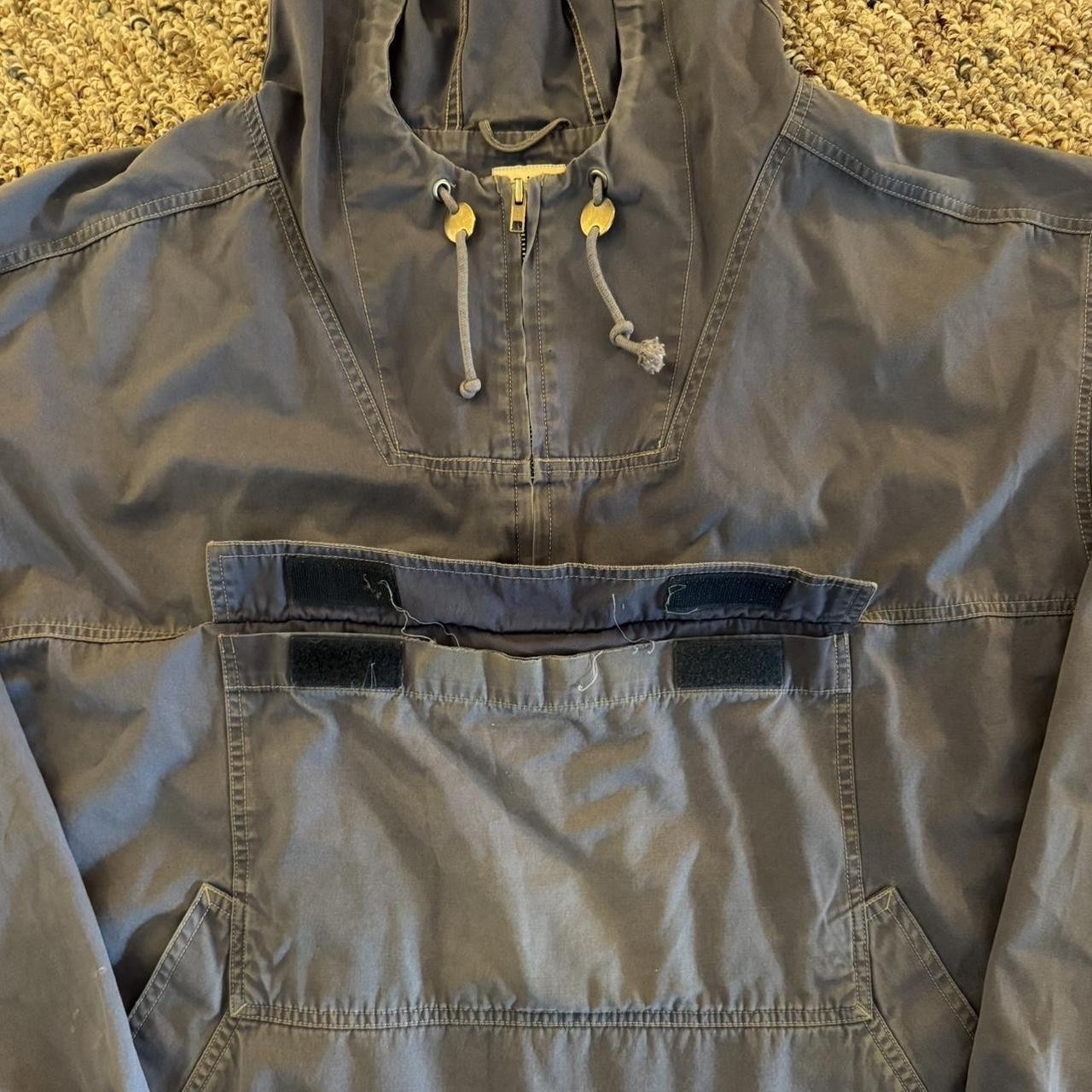 Vintage GAP Anorak Jacket 1/4 Quarter Zip Hooded Pullover Jacket Mens Size XL
