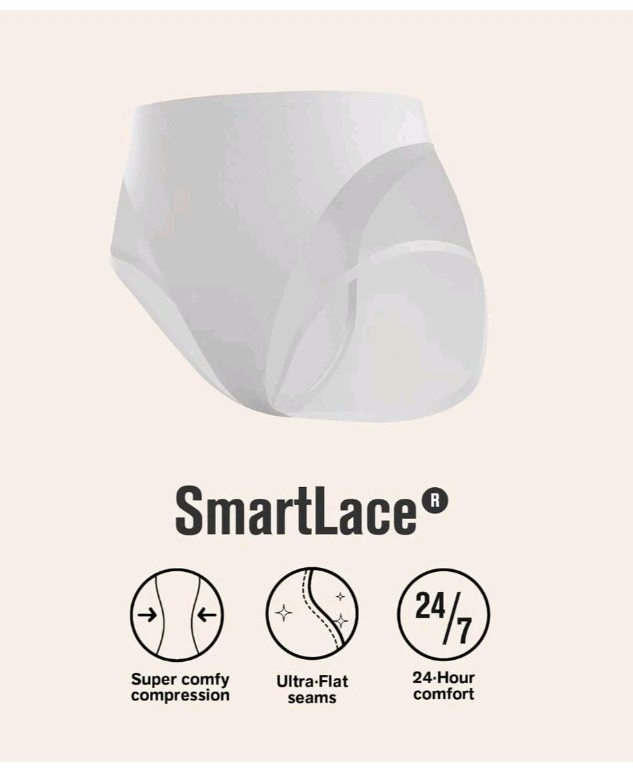 Leonisa Women’s Invisible High Waisted Tummy Control Underwear Shapewear Panties