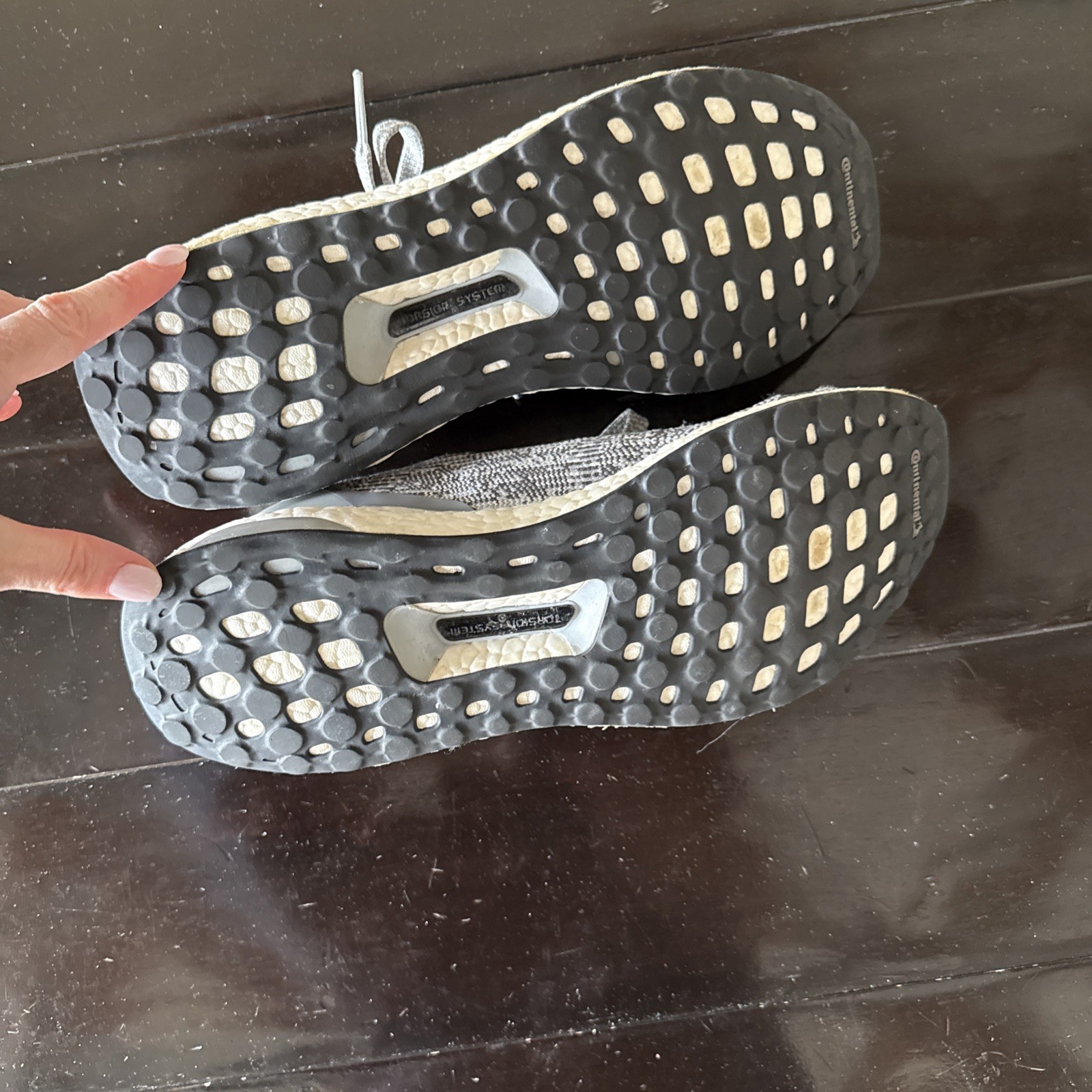 Size 11 – Adidas UltraBoost Uncaged Clear Grey – Pre-owned