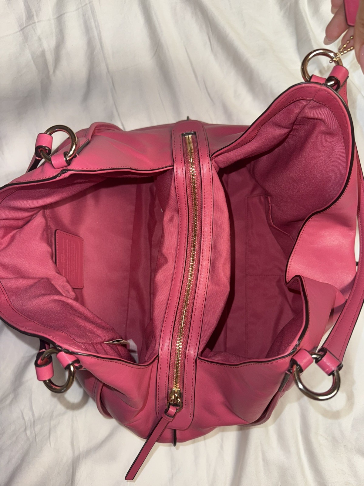 Gorgeous COACH pink Madison Carlyle Should Bag EXCELLENT CONDITION