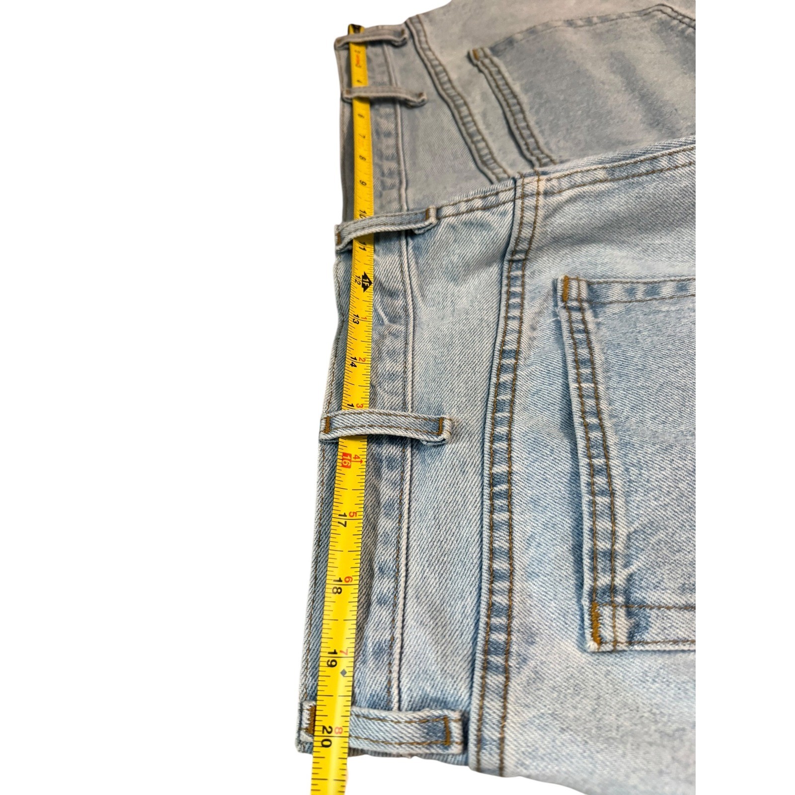 George Mens Regular Fit Light Wash Blue Denim Jeans 40×32 GM08465