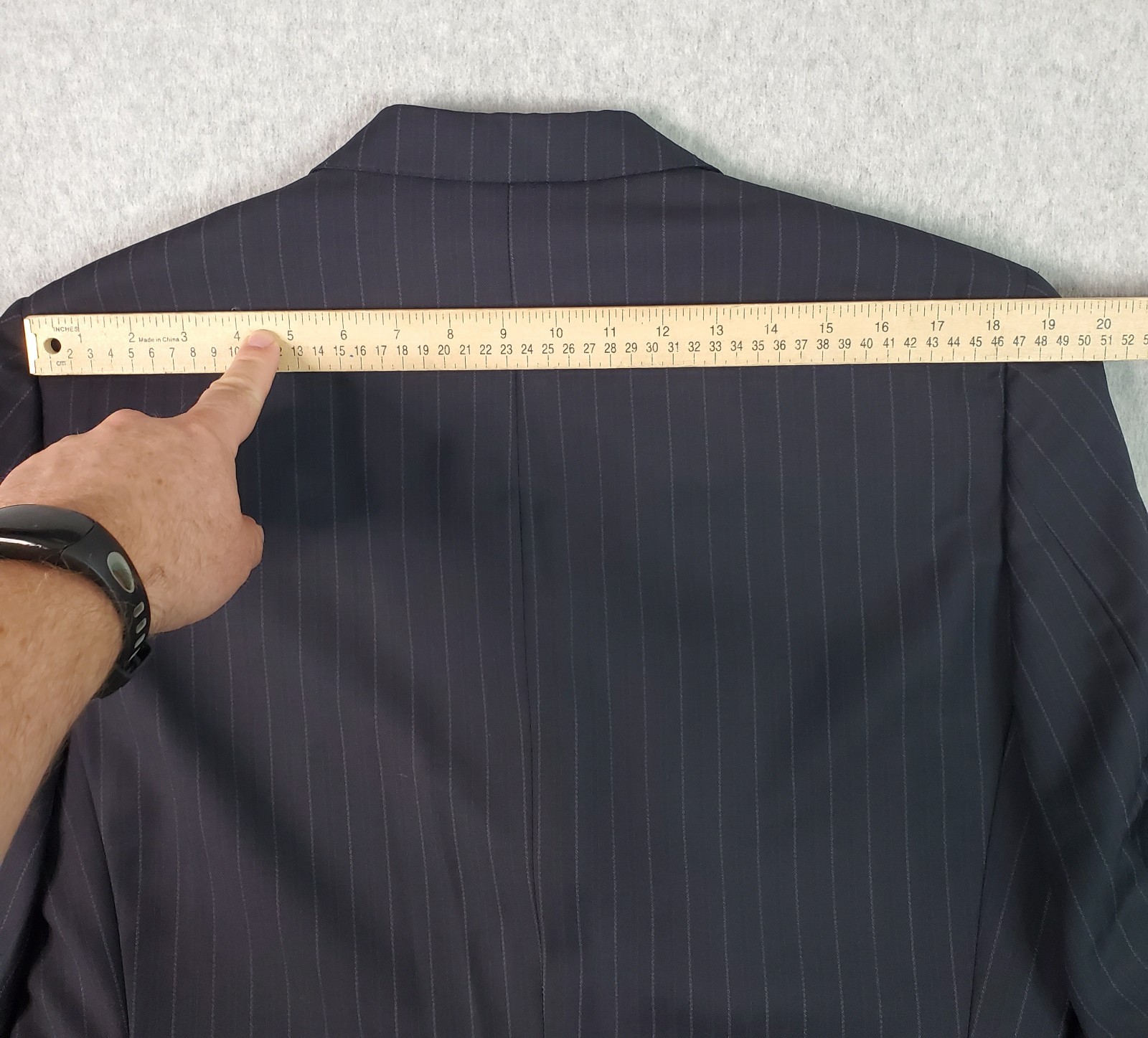 Ermenegildo Zegna Wool Suit Charcoal Pinstripe (IT 52R) Mens 42R US Pants 34X29