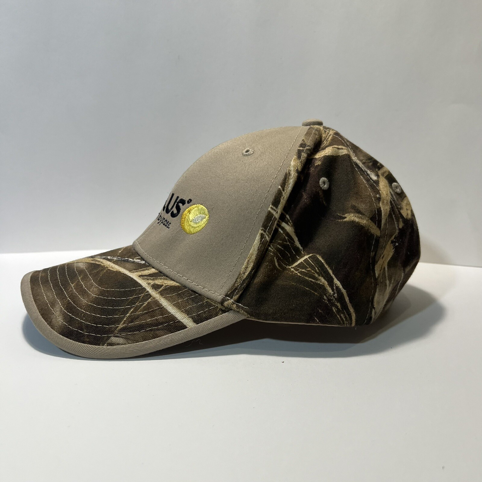 Kati Sportcap SOYPLUS beyond bypass Hat Tan and Camo Adjustable Strap