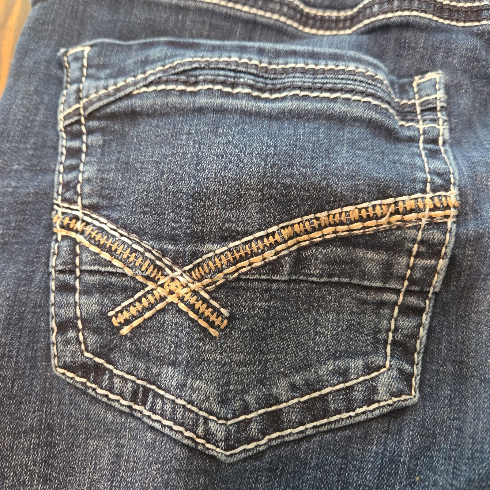 BKE Buckle Jake Straight Jeans Mens 32×34 Mid Wash Blue Premium Stretch Denim