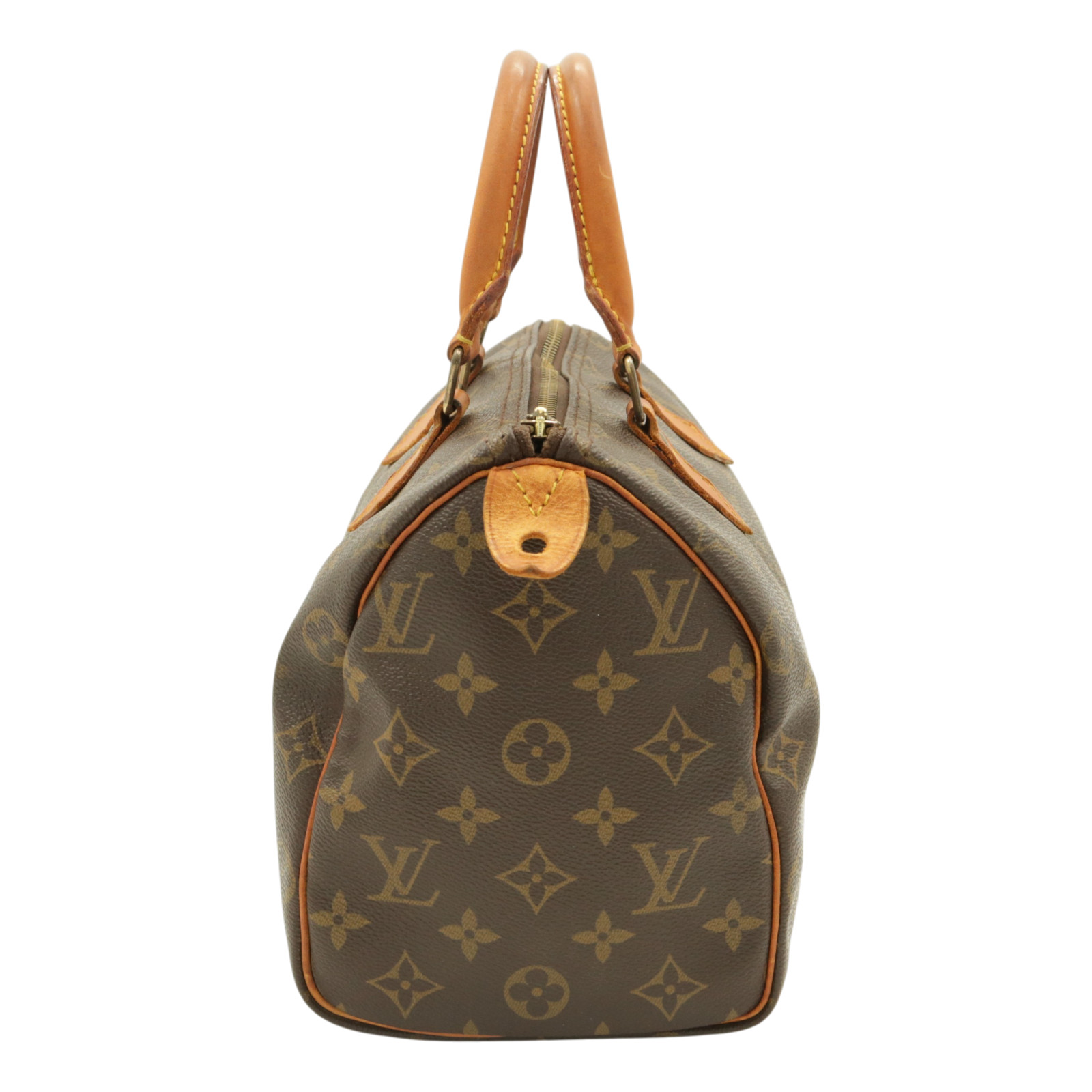 Auth Louis Vuitton M41528 Speedy 25 Hand bag Brown Monogram Serial VI1902