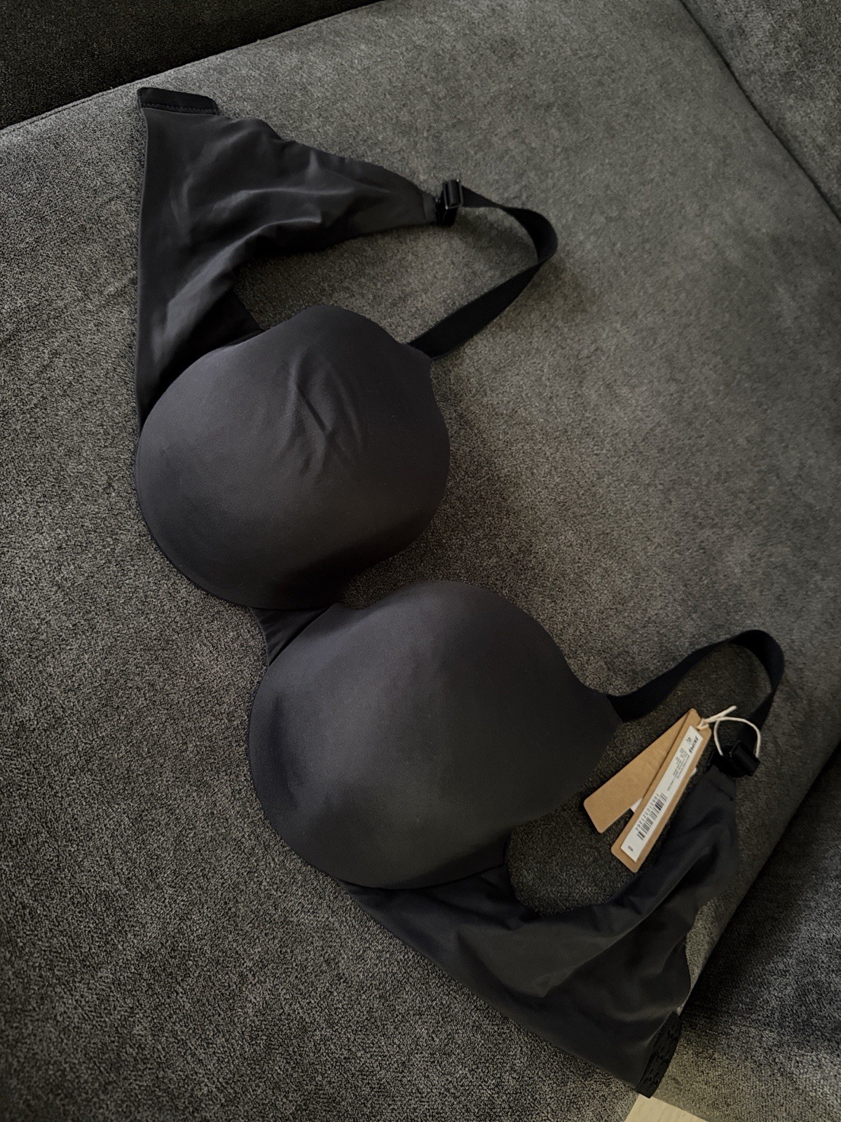 SKIMS Smoothing Intimates Full Coverage Lightly Lined Bra Onyx 36C BA-TSH-4655