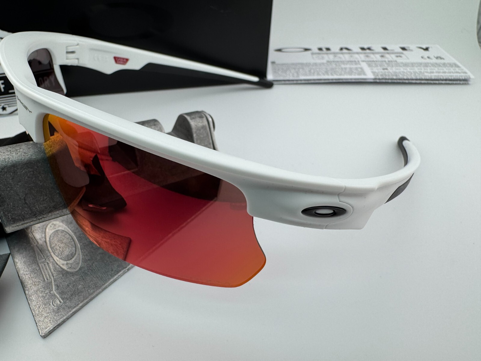 OAKLEY BISPHAERA MATTE WHITE WITH PRIZM FIELD SUNGLASSES OO9400-10 AUTHENTIC NEW