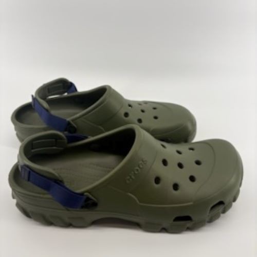 Crocs Men’s Offroad Sport Clogs Slip-on Sandals – US Size 13 | Army Green / Navy