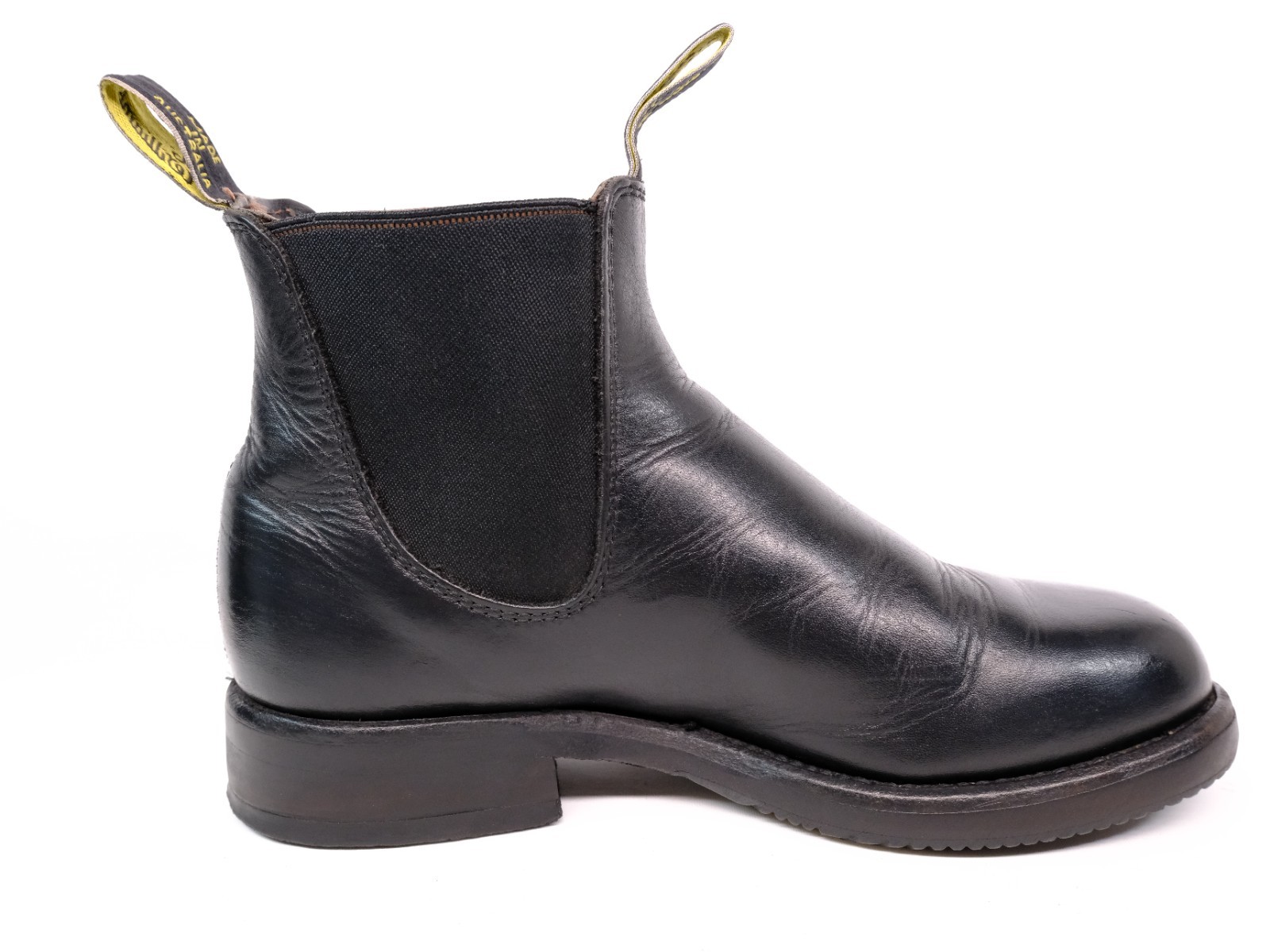 RM Williams Comfort Craftsman Black Leather Chelsea Boots EU 36 / UK 3.5 / US 6