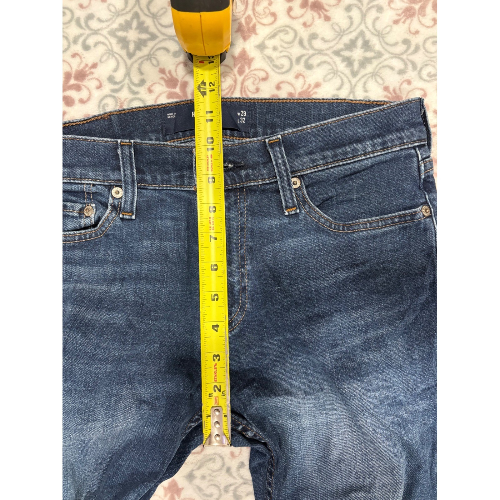 Hollister Mens Slim Straight Epic Flex Jeans Blue Wash W29 L32