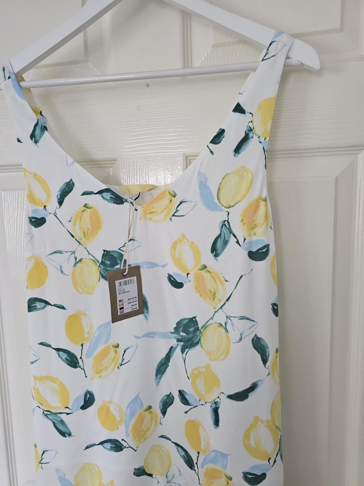 Joules Kyra Top Size 10 Lemon Tree Pattern Lined New With Tags Rrp £29.95