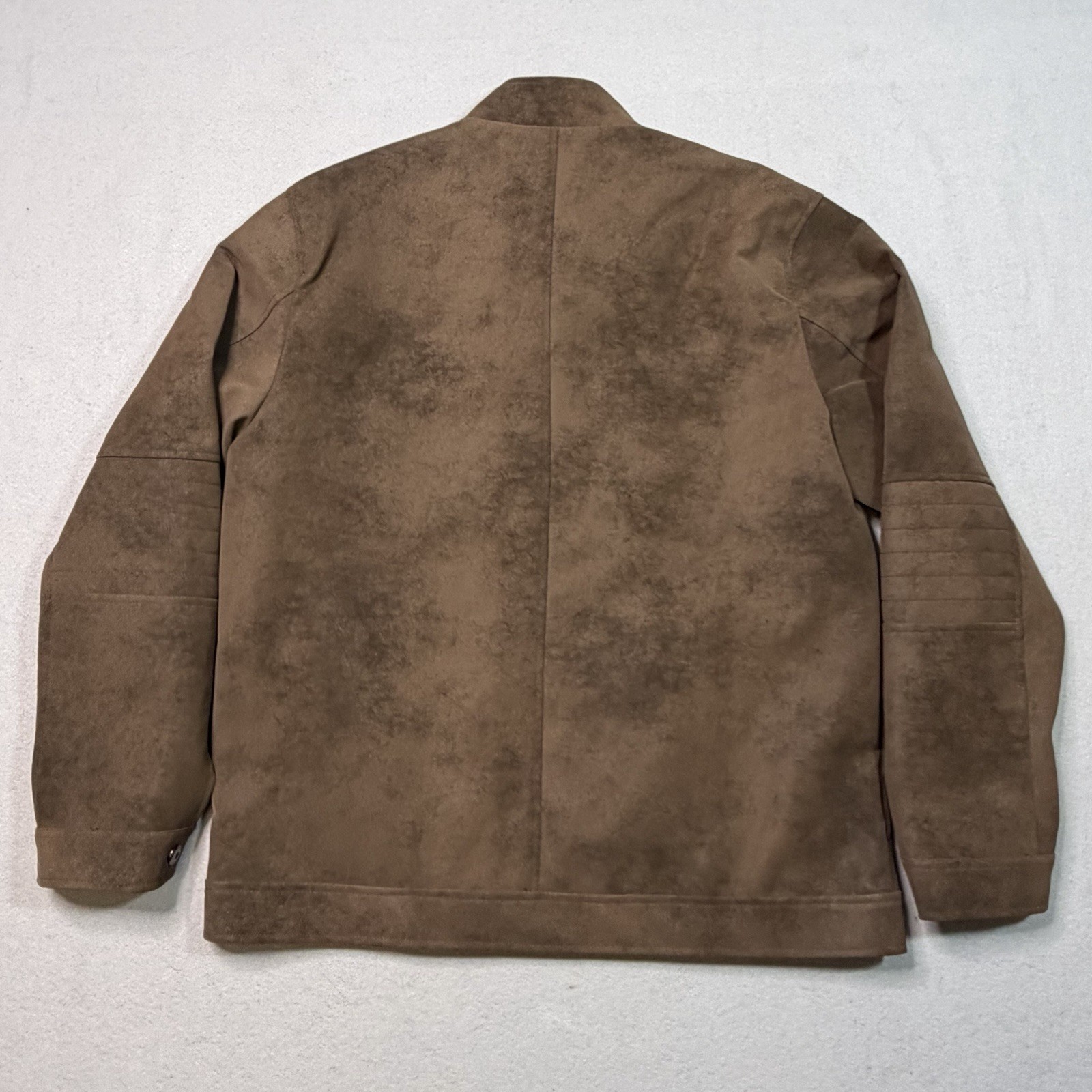 Marc Asher Suede Biker Jacket Light Brown Size 52 XL
